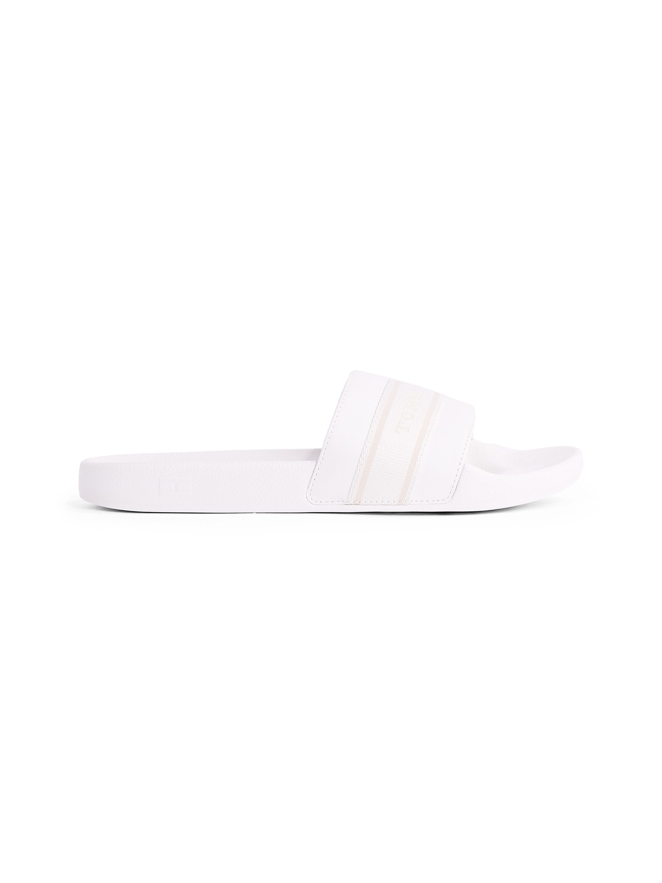 Tommy Hilfiger Slippers HILFIGER POOLSIDE WITH WEBBING , plateau, zomer-mode, comfort-schoen, flats met textielband