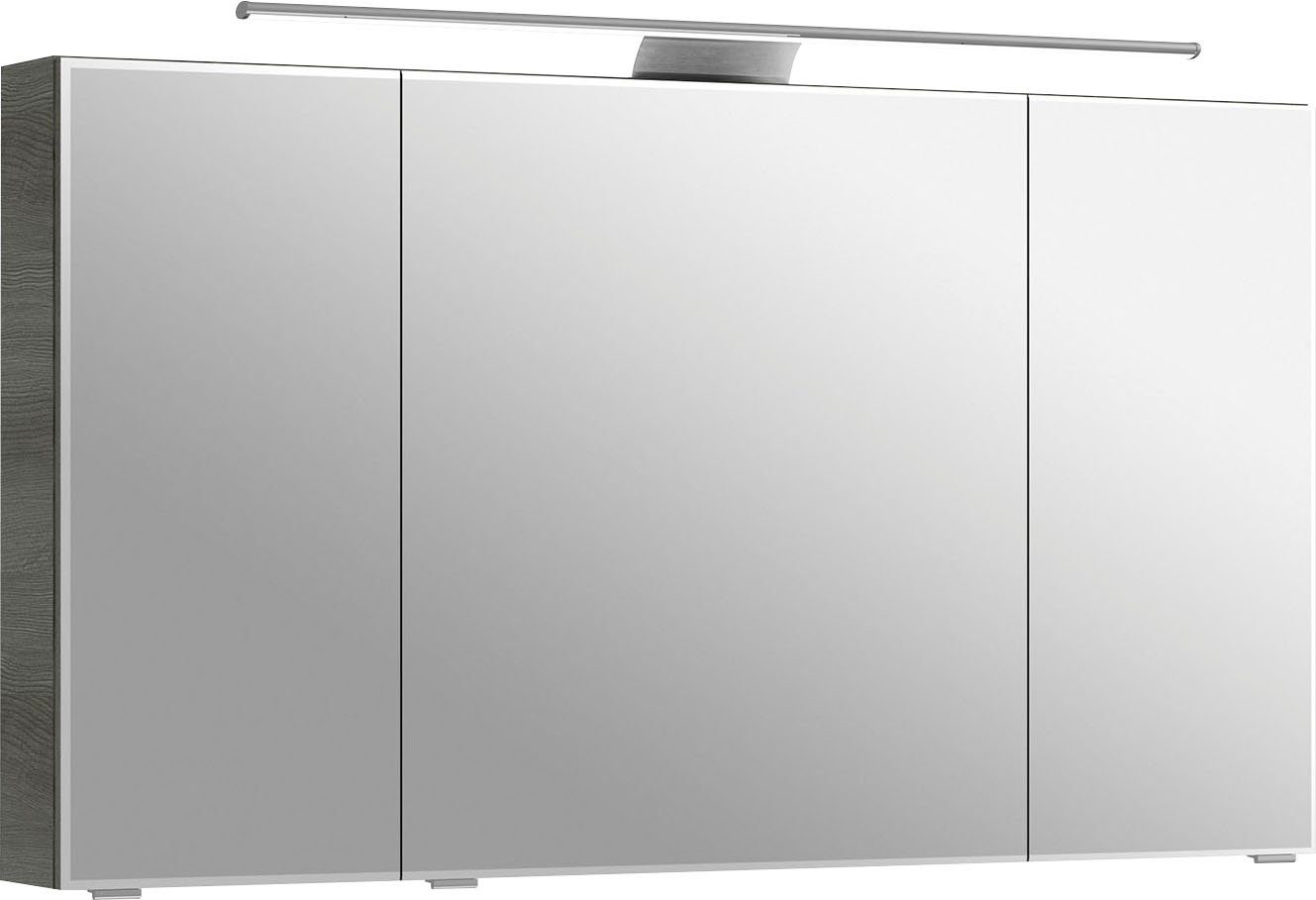 Saphir Spiegelkast 6005 Sprint badkamermeubel, 3 spiegeldeuren, 6 legplanken, 120 cm breed