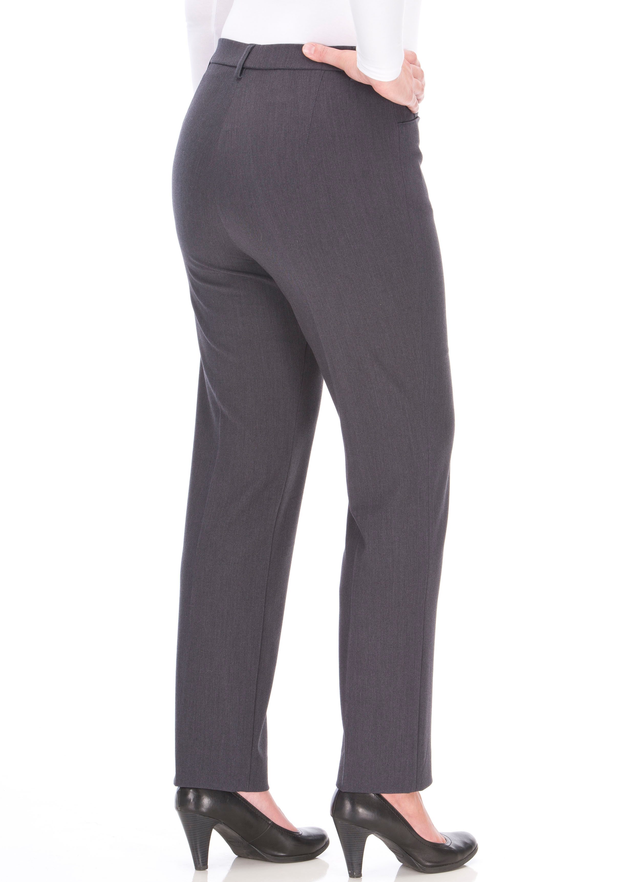 KjBRAND Stoffen broek Bea in Bi-Stretch Kamgarenlook met Persplooien
