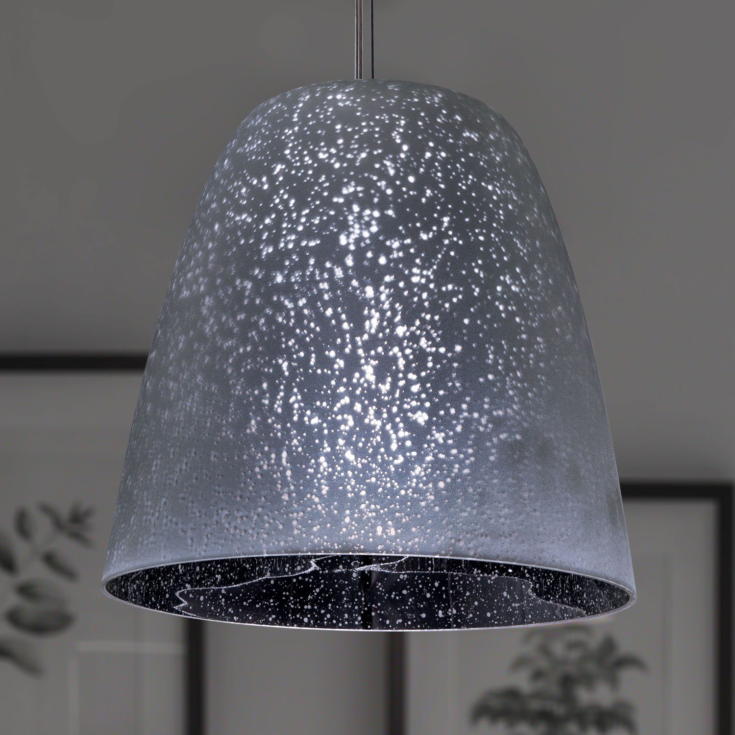 Paco Home Hanglamp Starlet Plafondlamp led glas woonkamer slaapkamer in hoogte verstelbaar E27