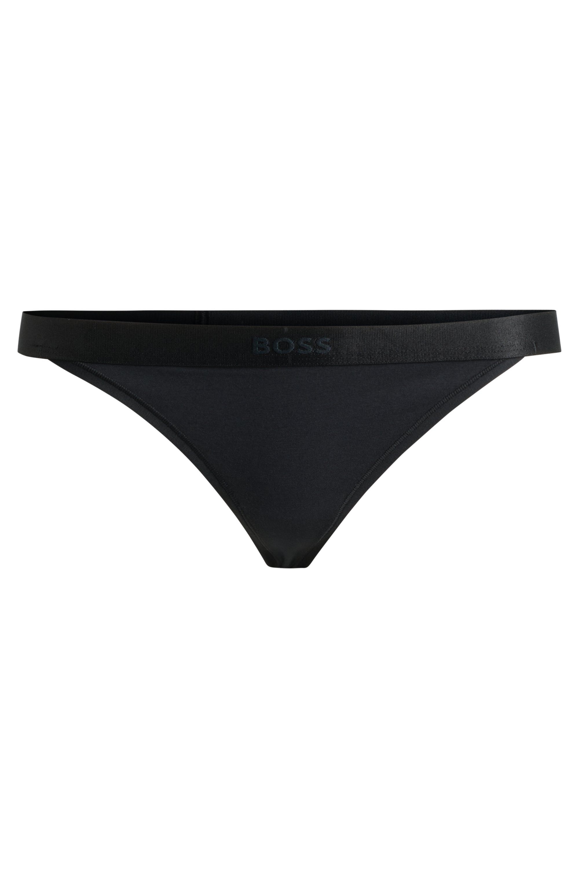 BOSS String BEA met boss-opdruk dames strings maat S zwart
