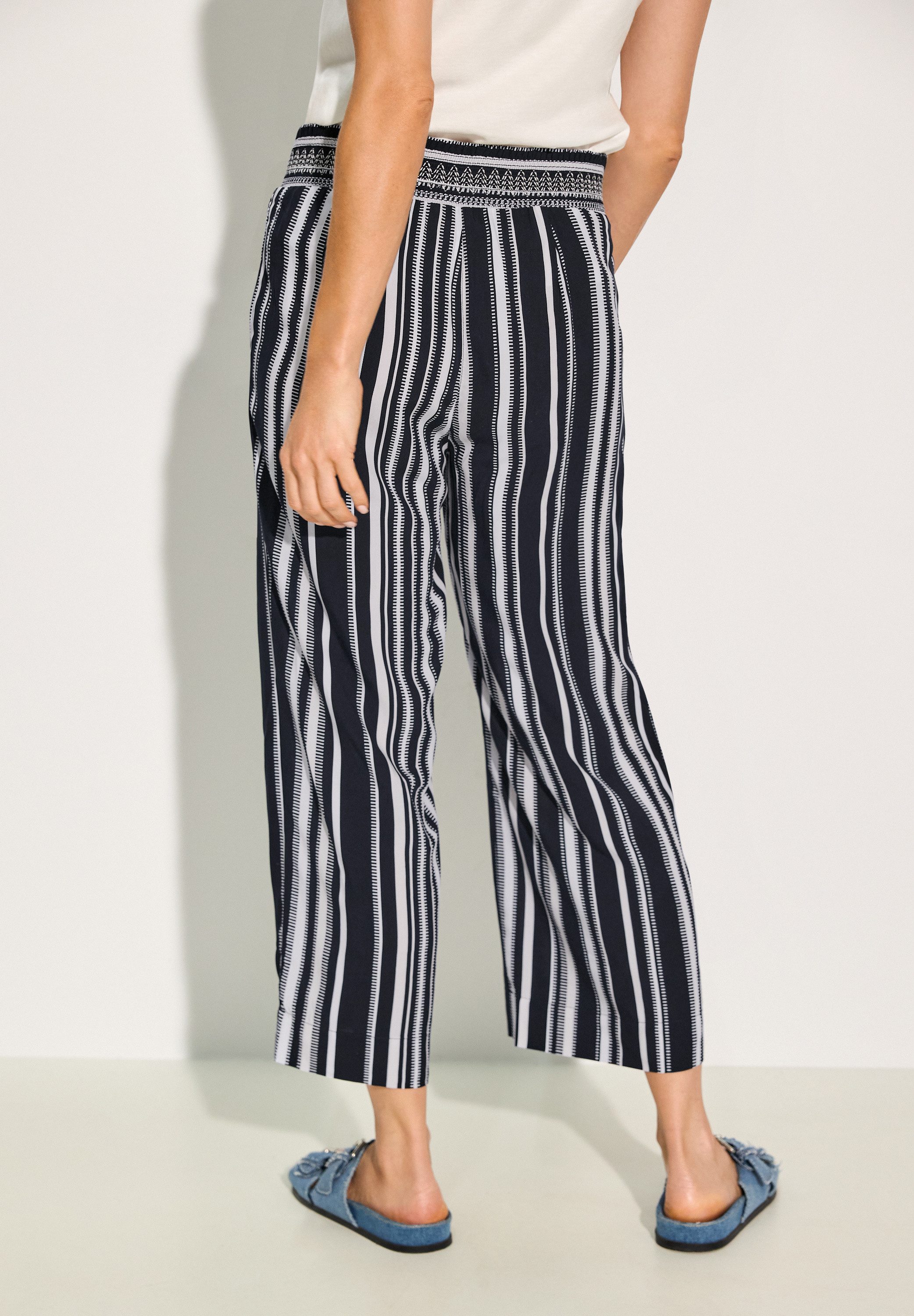 Cecil 7/8 broek Style Neele met gesmokte band