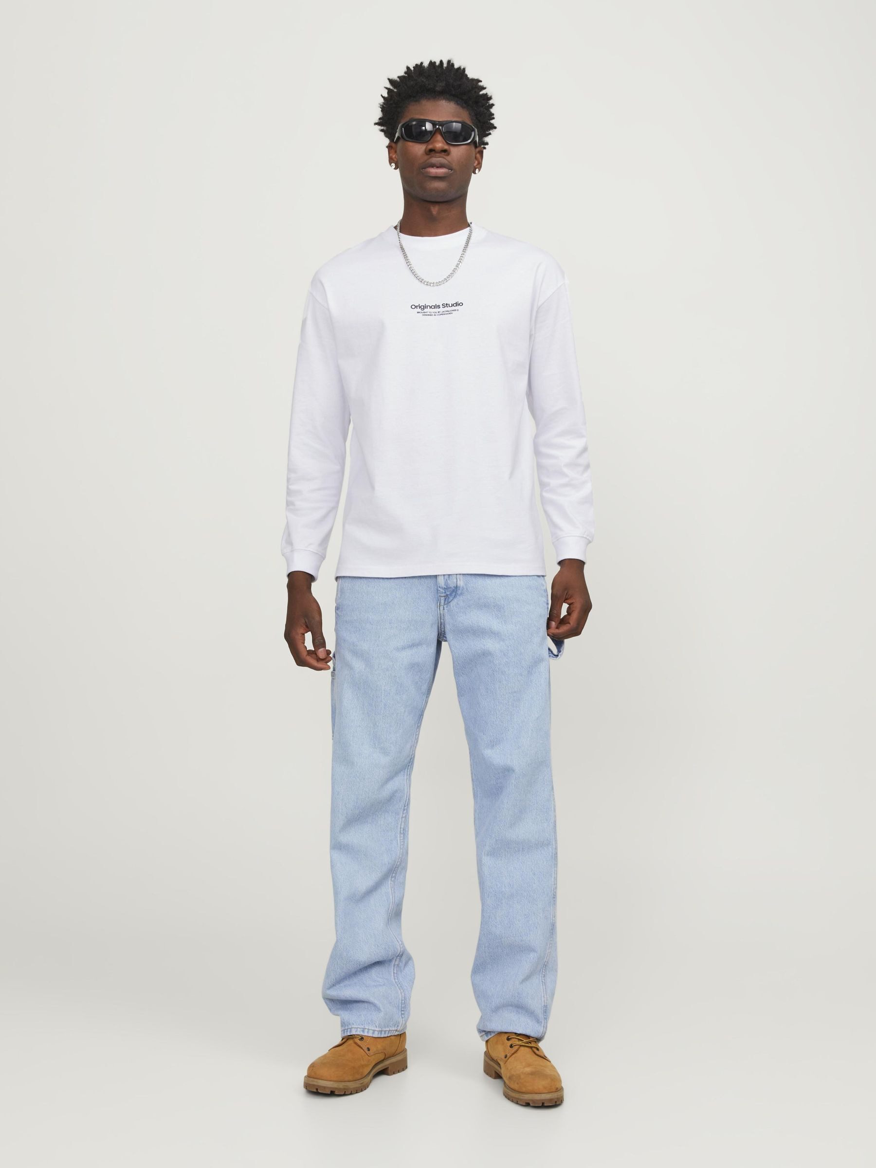 Jack & Jones Shirt met lange mouwen JORVESTERBRO TEE LS CREW NECK NOOS