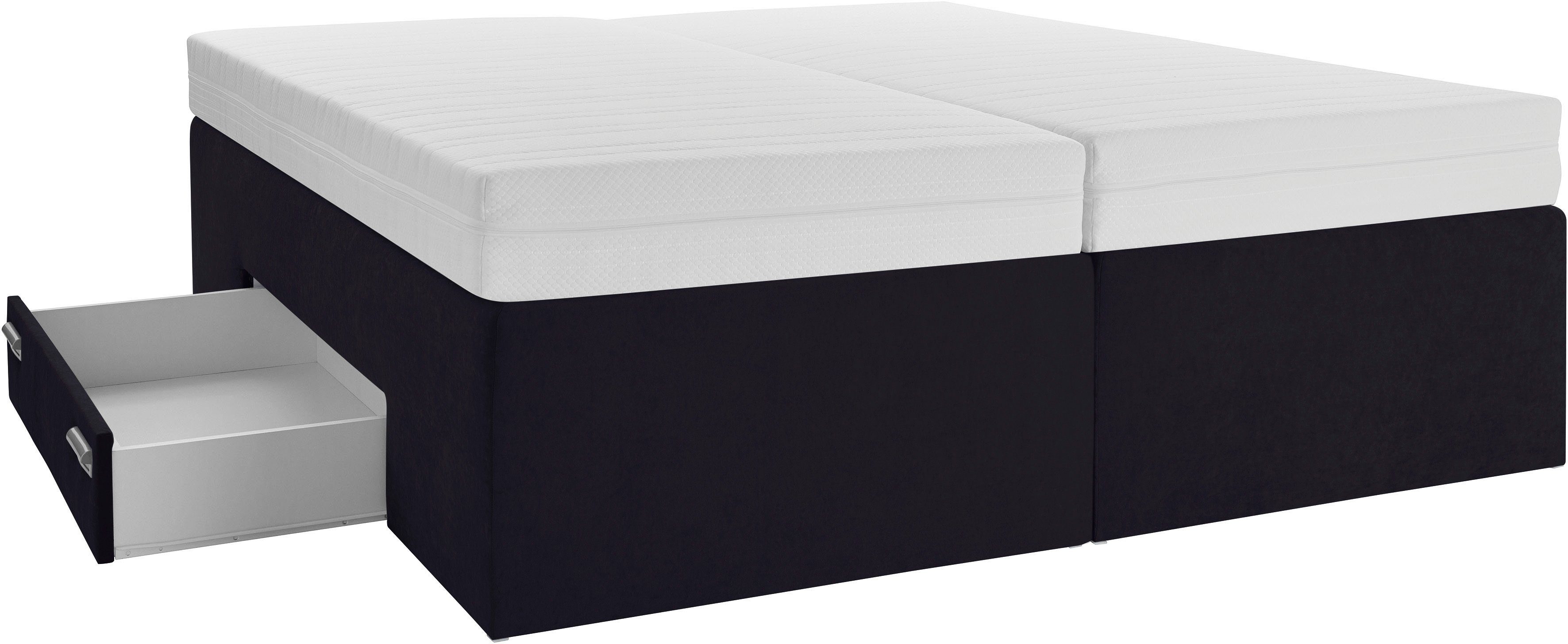 Westfalia Polsterbetten Boxspring met geïntegreerde lade, vrij plaatsbaar