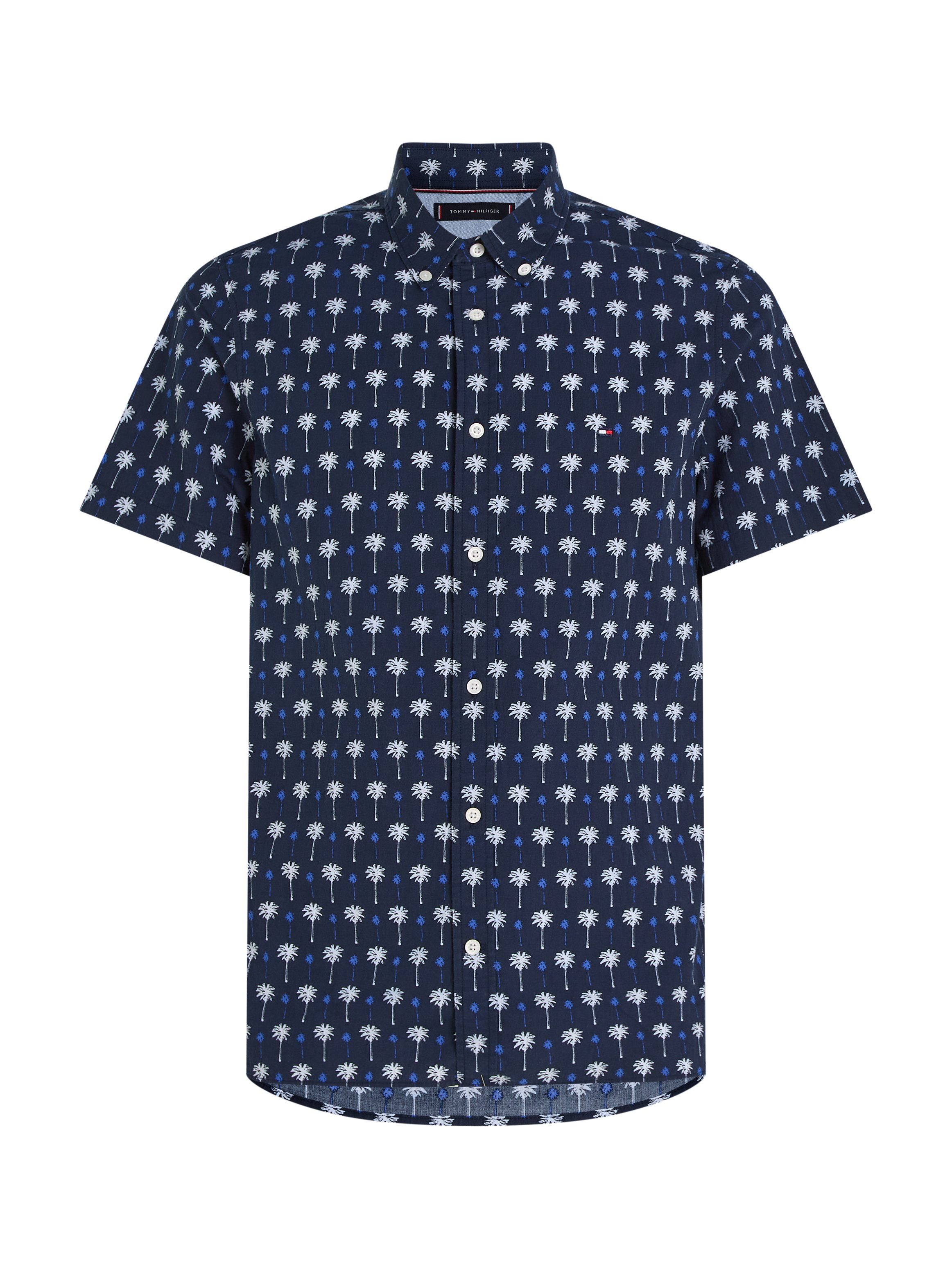 Tommy Hilfiger Overhemd met korte mouwen MINI PALM PRINT SF SHIRT