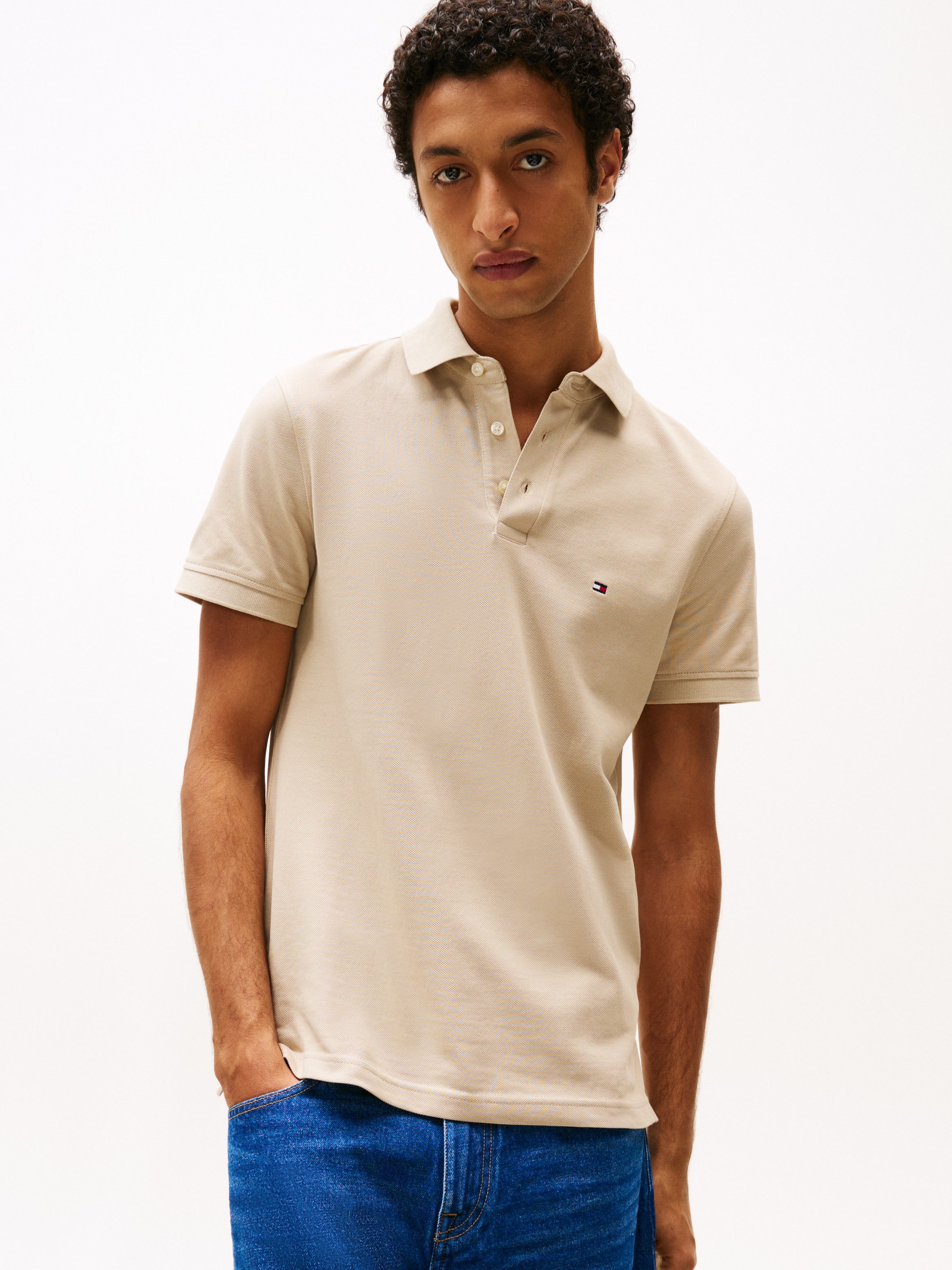 Tommy Hilfiger Poloshirt 1985 SLIM POLO hoogwaardige katoen-piqué kwaliteit