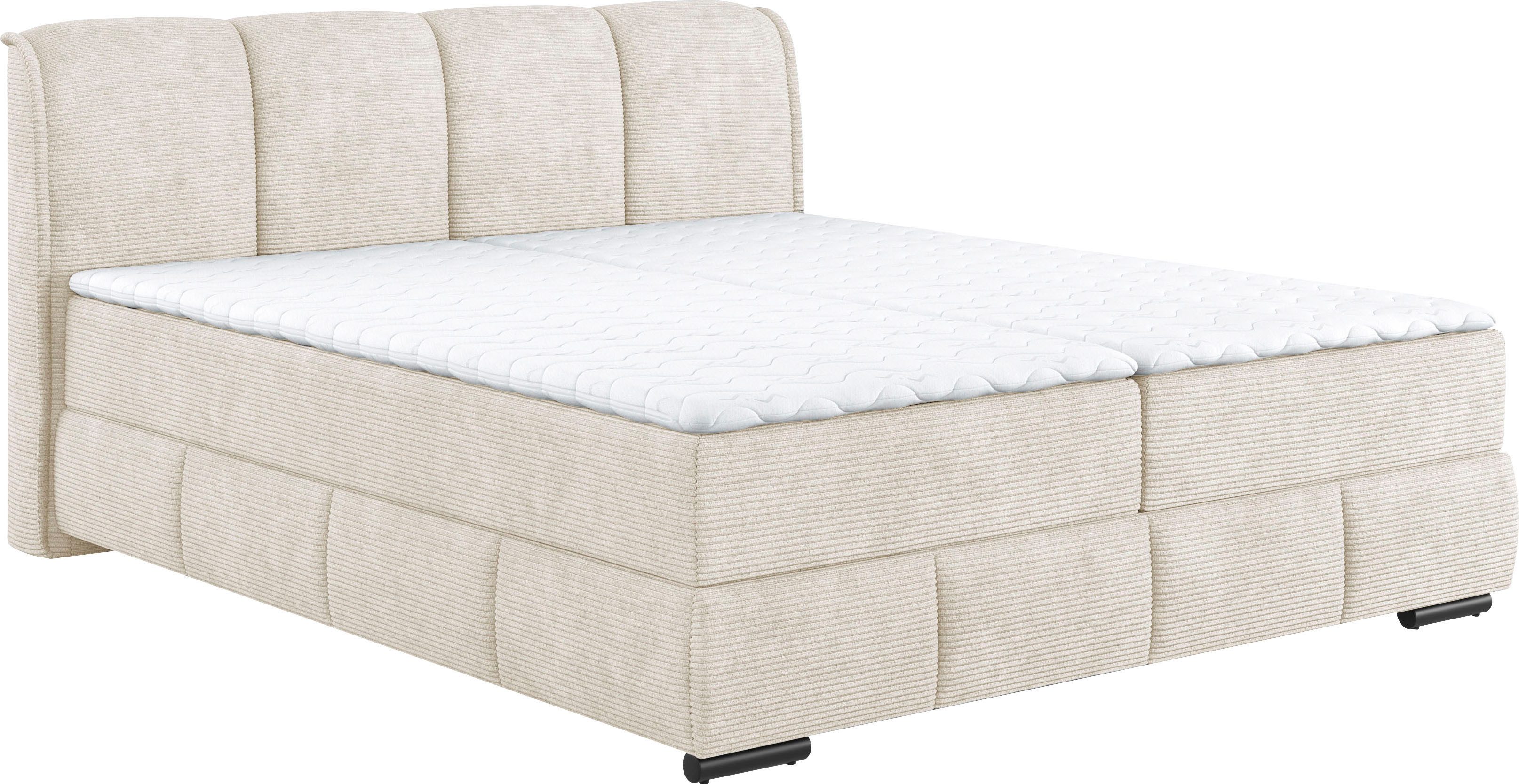 Mr. Couch Boxspring Bethany met bedkist, incl. matras Topmatras en sierkussen, in verschillende hardheden beschikbaar