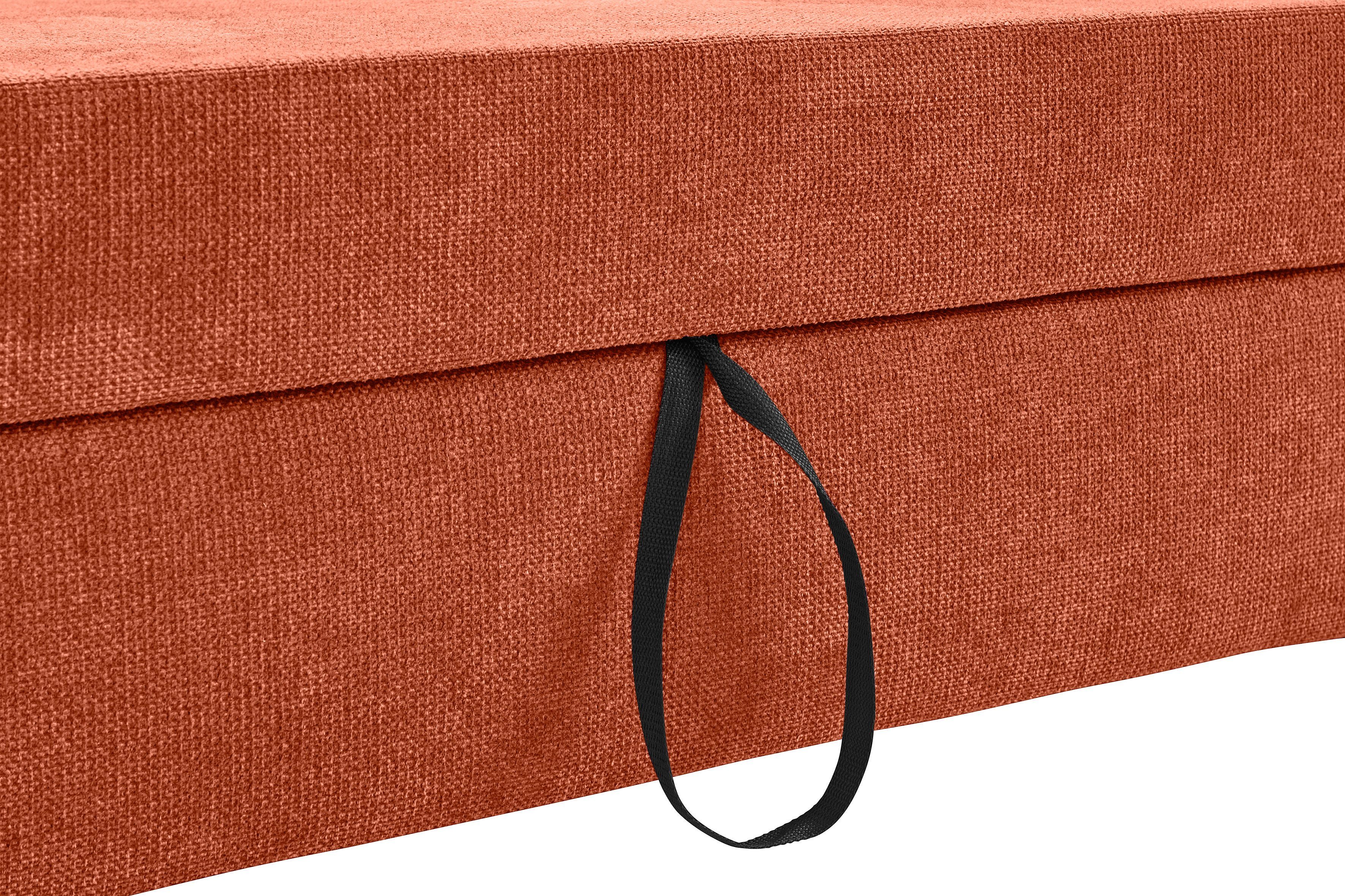 DOMO collection Zithoek Papenburg U-vorm in grote veelvoud aan kleuren, slaapfunctie naar keuze, vrij plaatsbaar
