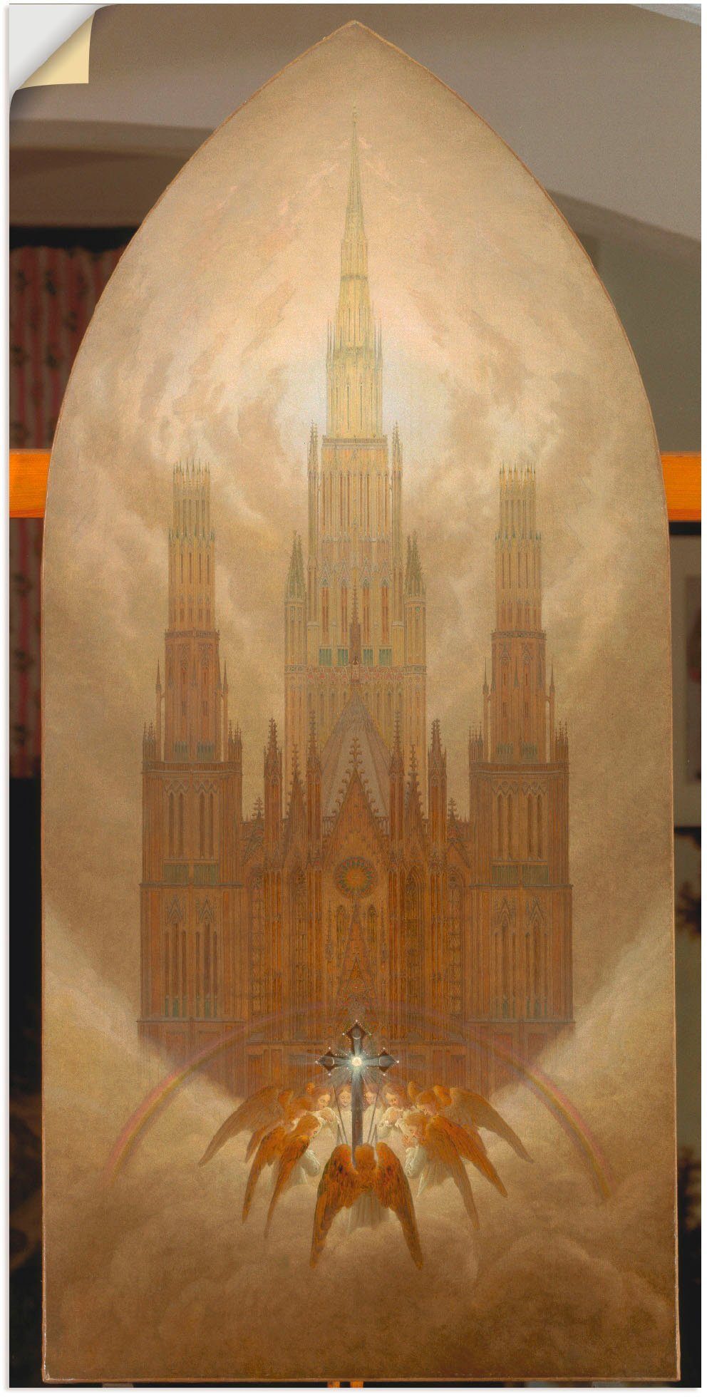 Artland Artprint De kathedraal. Ca. 1818. in vele afmetingen & productsoorten - artprint van aluminium / artprint voor buiten, artprint op linnen, poster, muursticker / wandfolie o