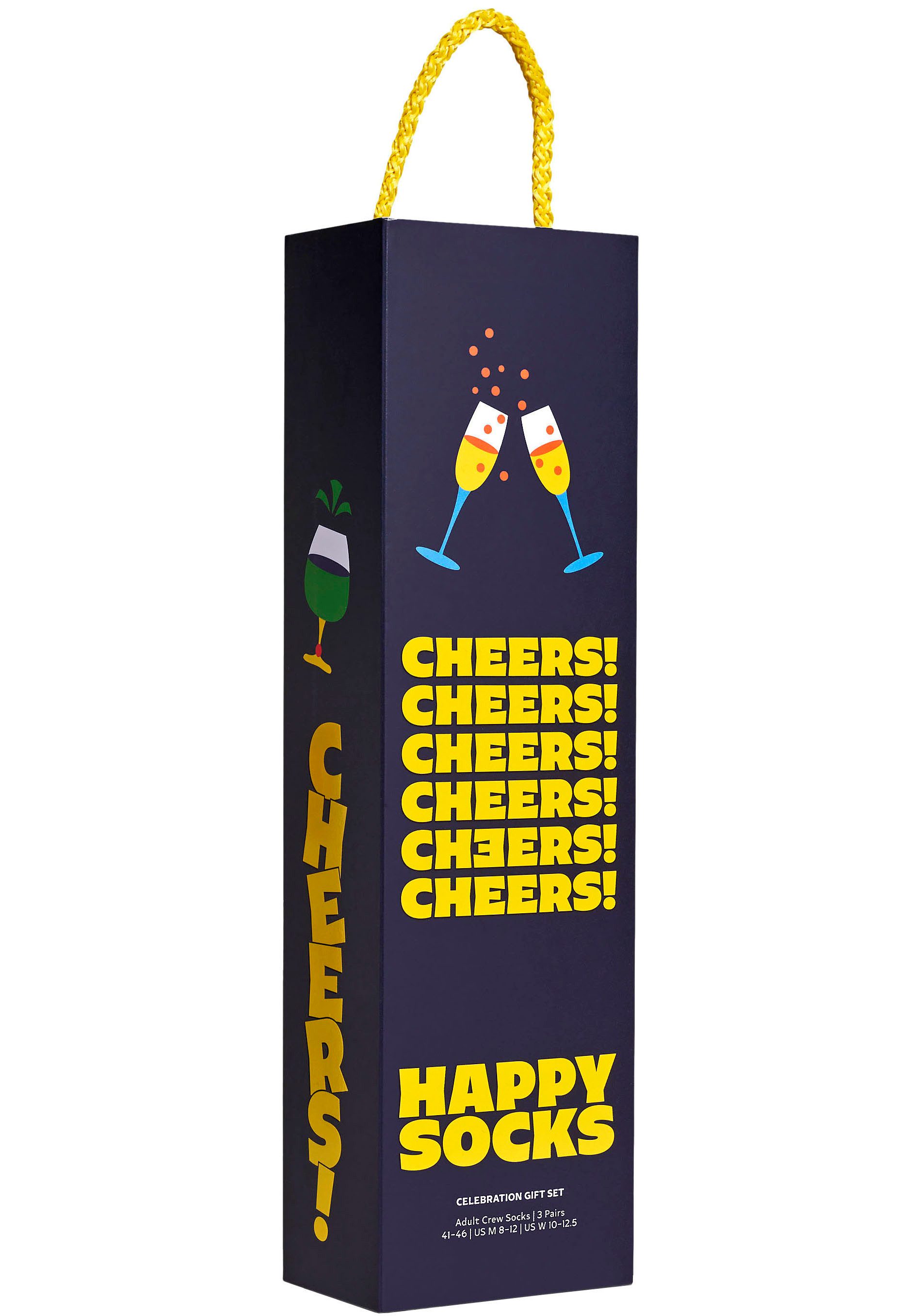 Happy Socks Lange sokken met partymotief (Set van 2)