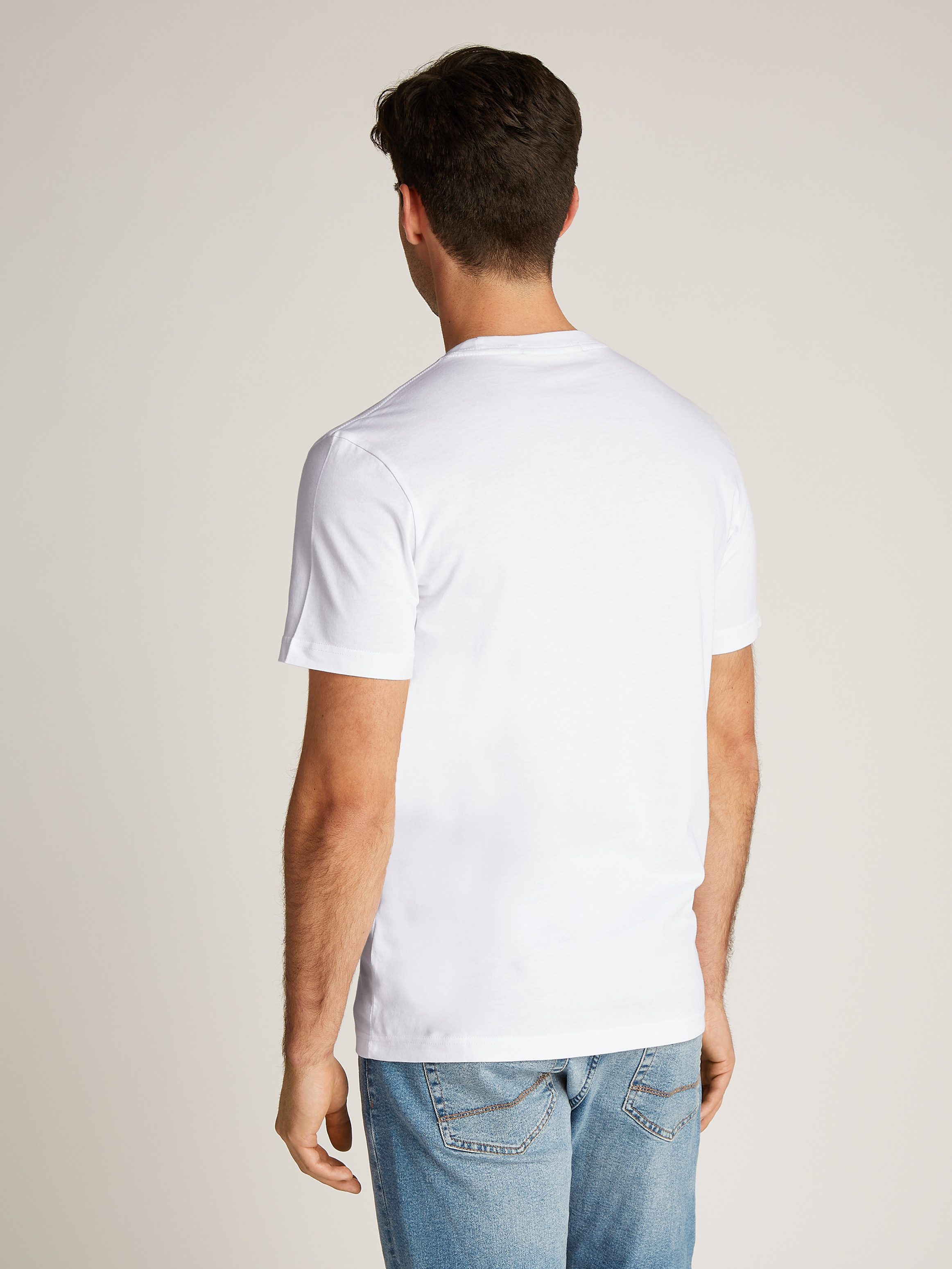 Calvin Klein T-shirt GRID BOX TEE met gestempeld logo