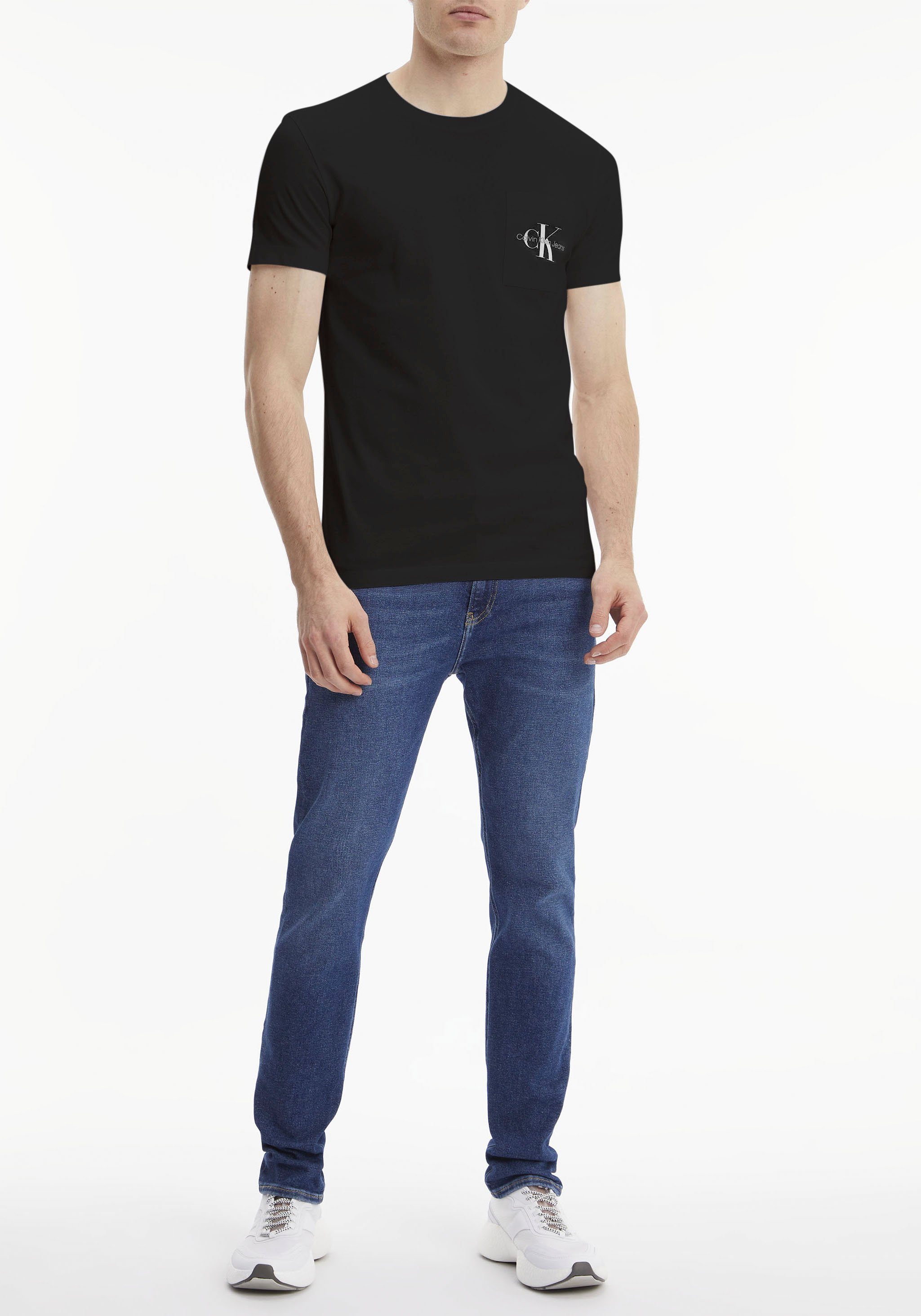 Calvin Klein T-shirt CORE MONOGRAM POCKET SLIM TEE