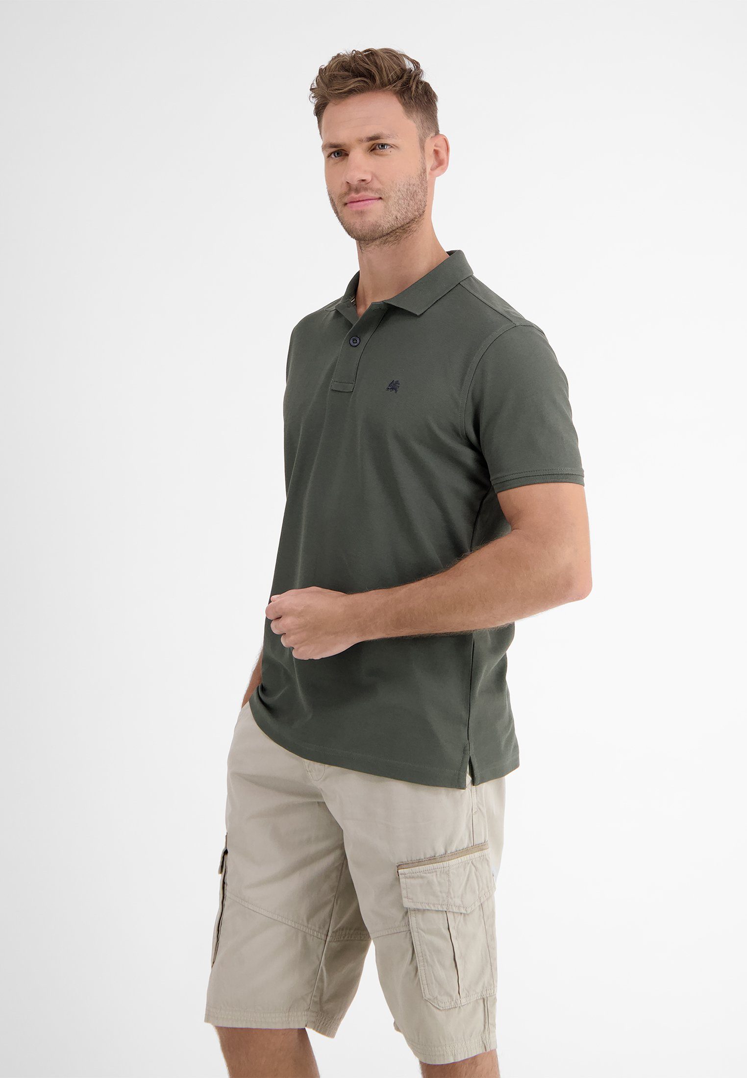 Lerros Poloshirt LERROS klassieke polostijl in *Cool & Dry* piquékwaliteit