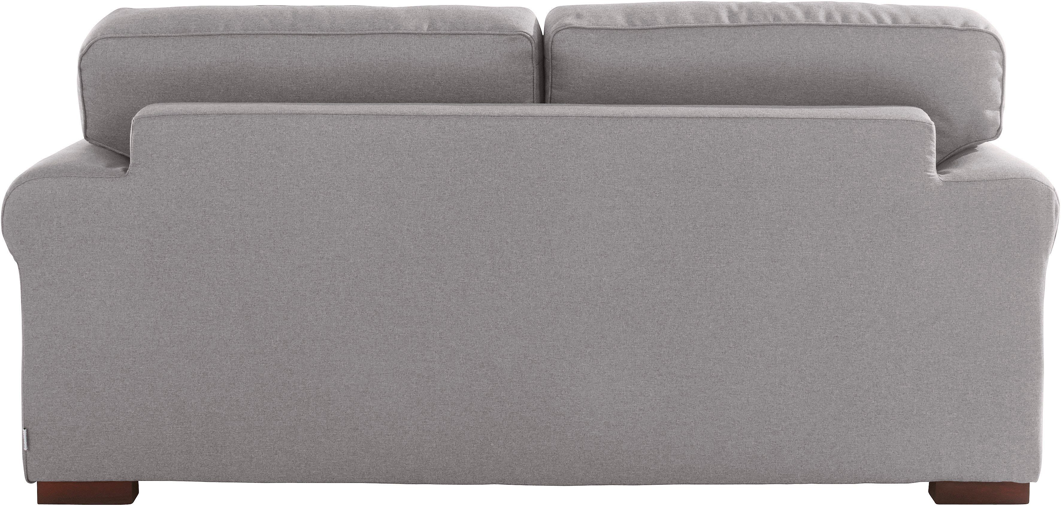 Home affaire 2-zitsbank Broughton zacht zitcomfort, incl. 2 sierkussens, opstaande naad