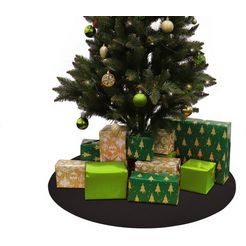 primaflor-ideen in textil boomkleed kerstboom onderste laag "revexpo" ø 30 cm, 50 cm of 100 cm, unikleurig, van naaldvlies, decoratieve vloerbescherming, perfect voor kerstboom of adventskrans, kerstdecoratie grijs