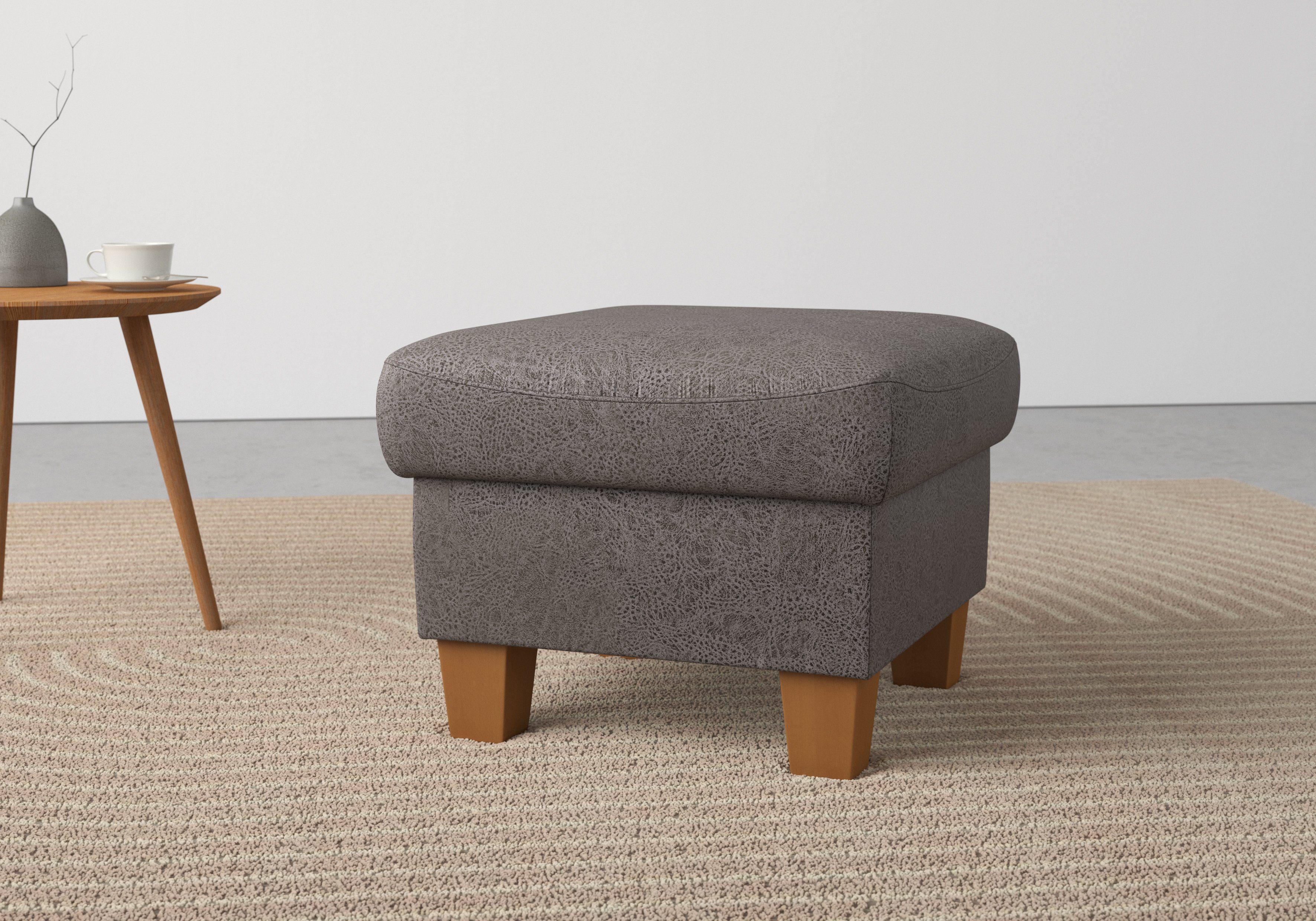 Home affaire Hocker met bergruimte CALDERA Bergruimte, ook in easy care-bekleding voor eenvoudig schoonmaken met water hockers maat Luxe-microvezel