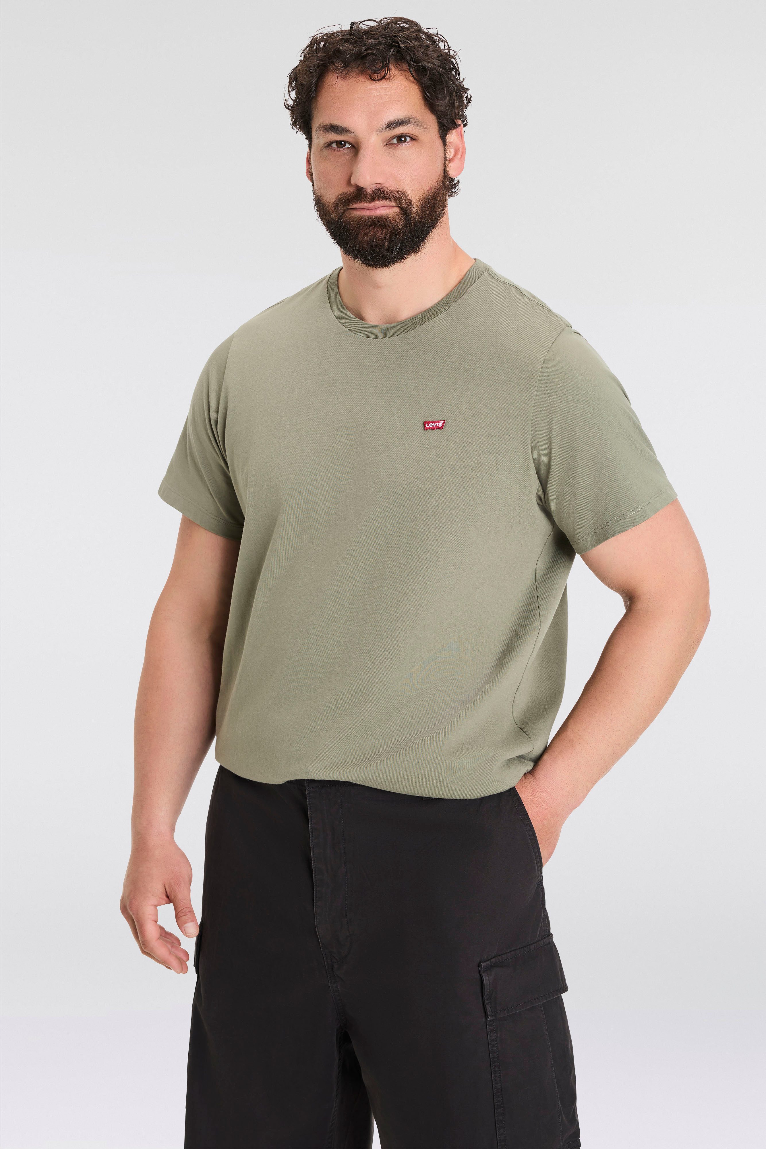 Levi's Plus T-shirt LE BIG ORIGINAL HM TEE heren t-shirts maat XXXL groen