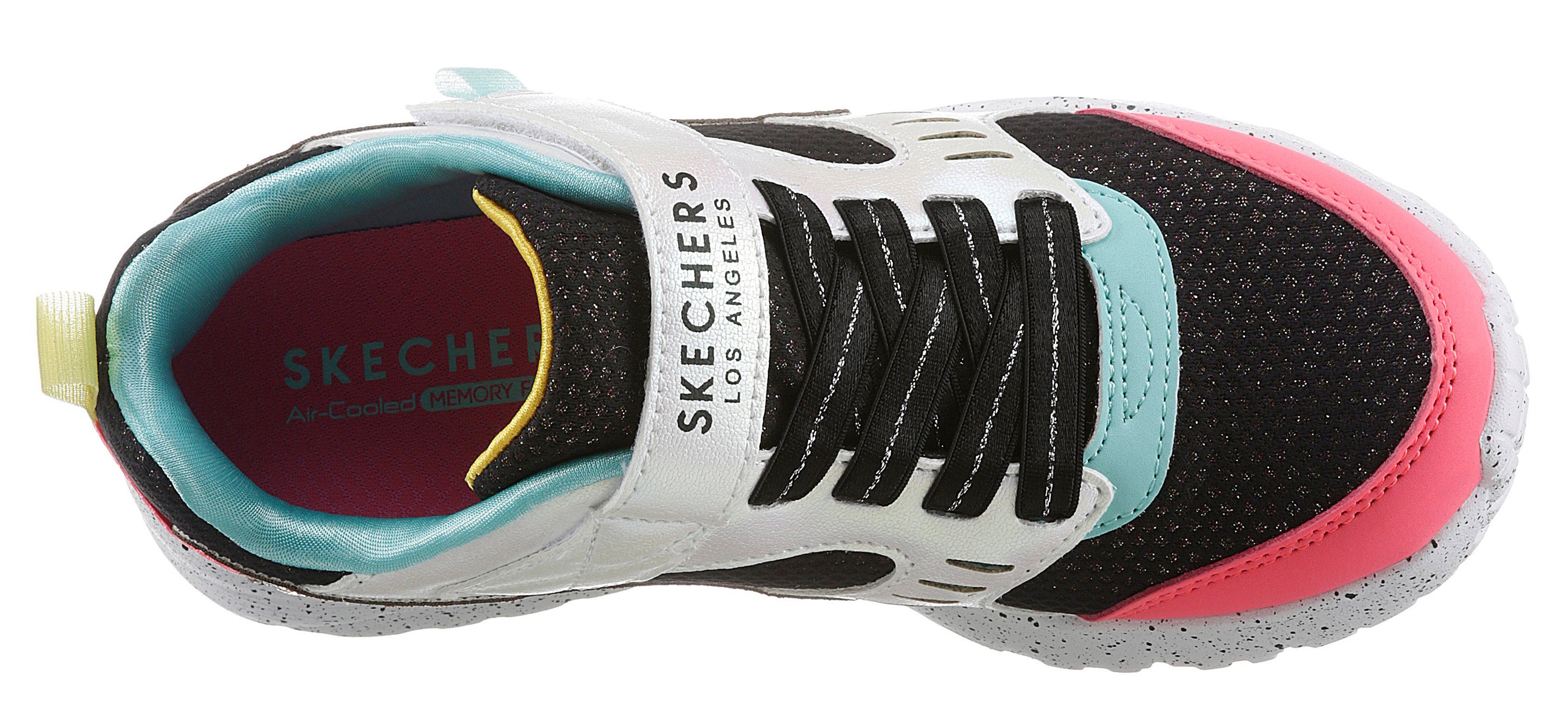 Skechers Sneakers UNO LITE GEN CHILL , vrijetijdsschoen, lage schoen, veterschoen, maat sjabloon om te downloaden