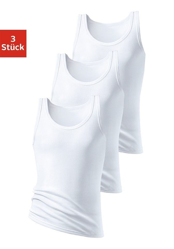 H.I.S Hemd Dubbel rib tanktop (3 stuks)