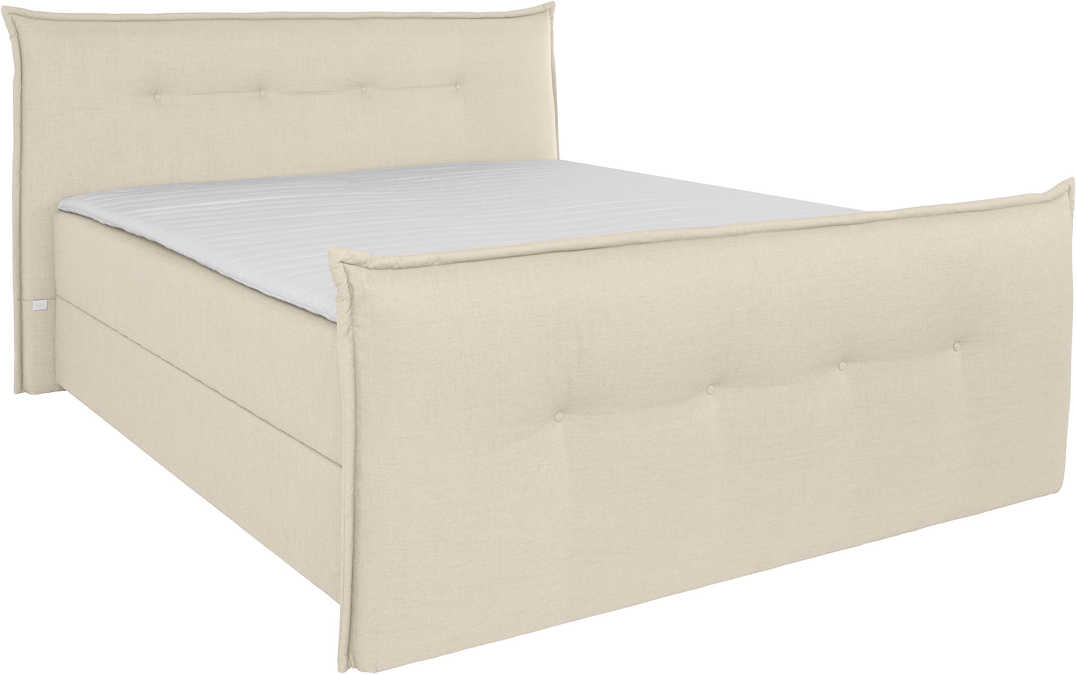 andas Boxspring Lichtgewicht inclusief voetbord, bedkist & topmatras, in 4 breedten en 2 hardheden