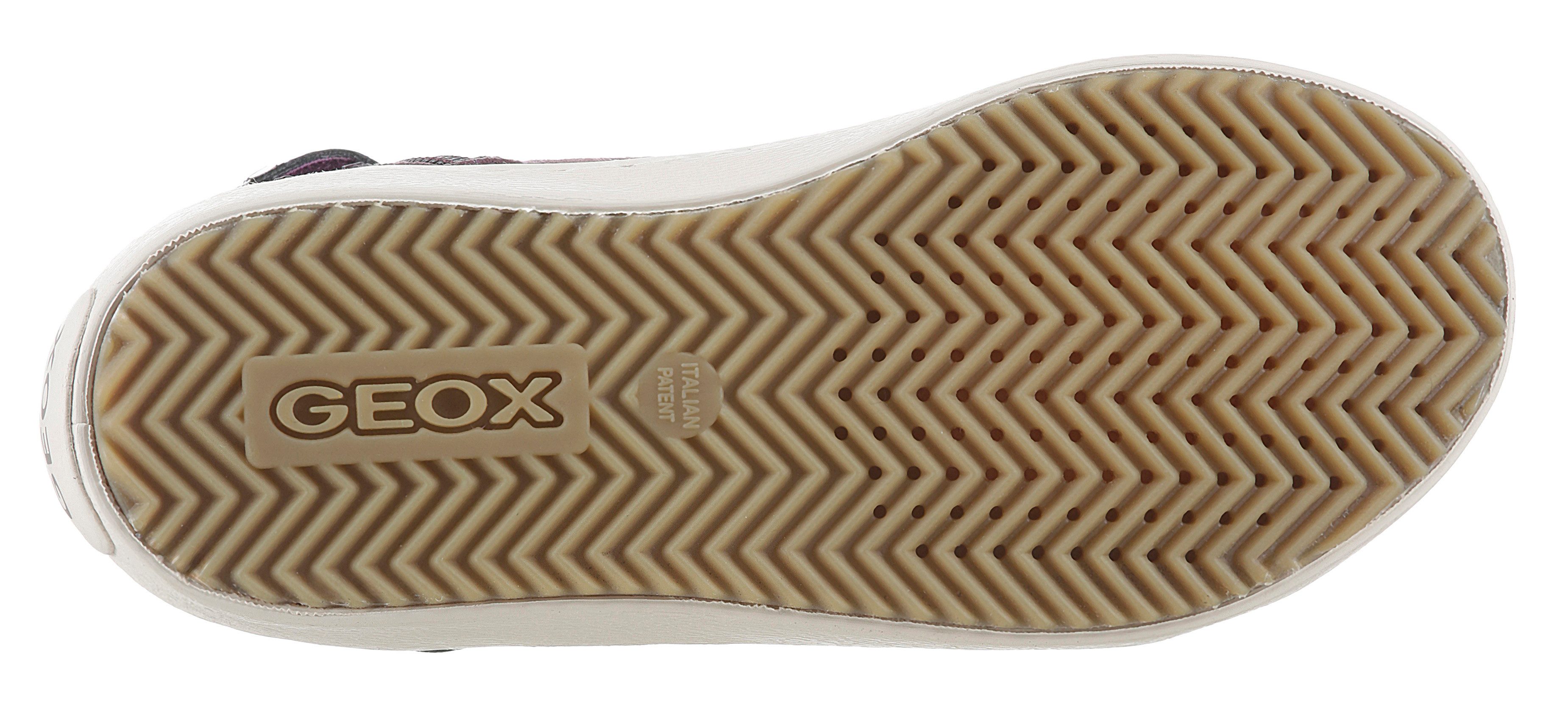 Geox Sneakers J KALISPERA GIRL I High top sneaker, veterschoenen, vrijetijdsschoen met elastische band