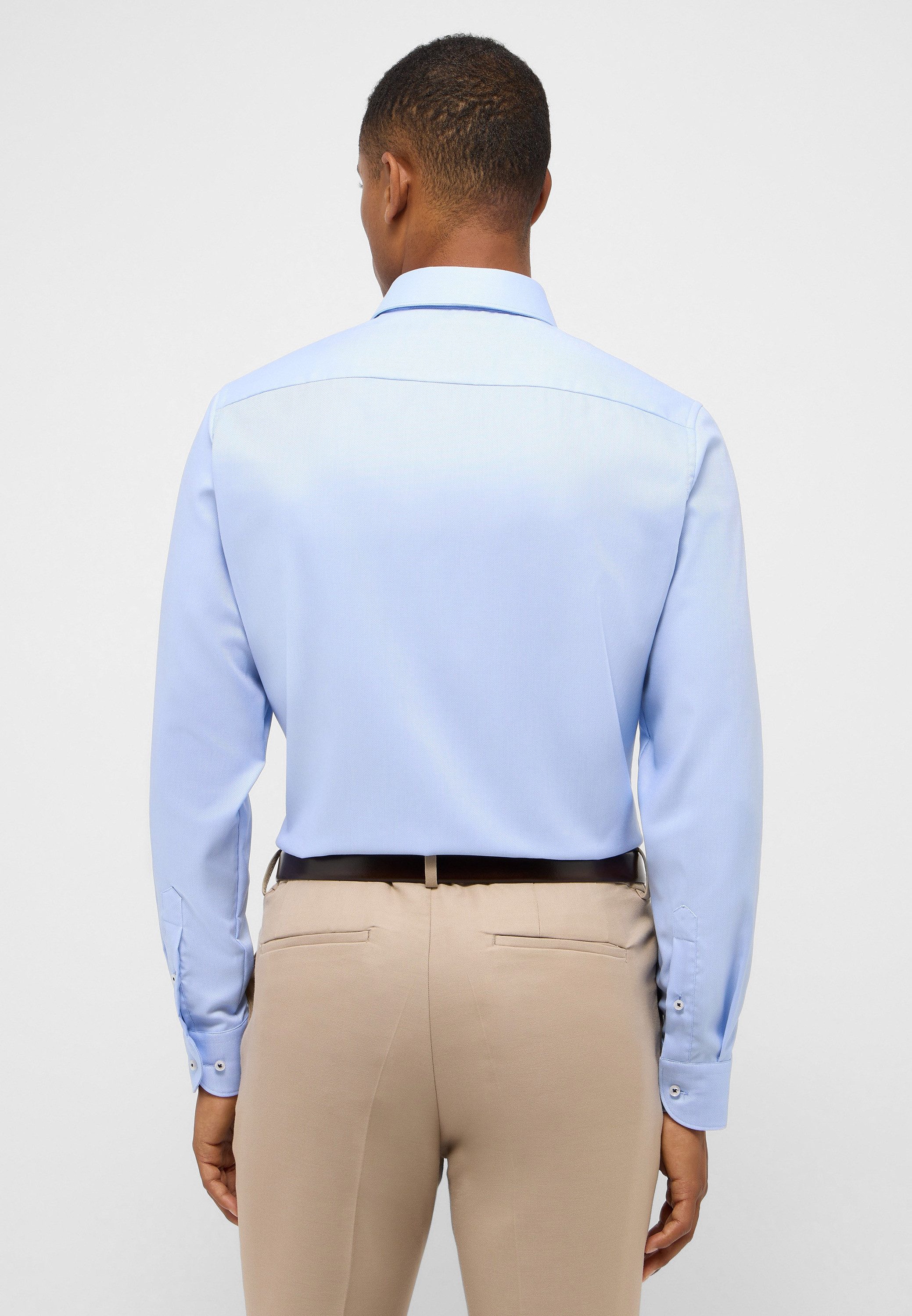 Eterna Overhemd met lange mouwen Slim fit NON IRON (strijkvrij)