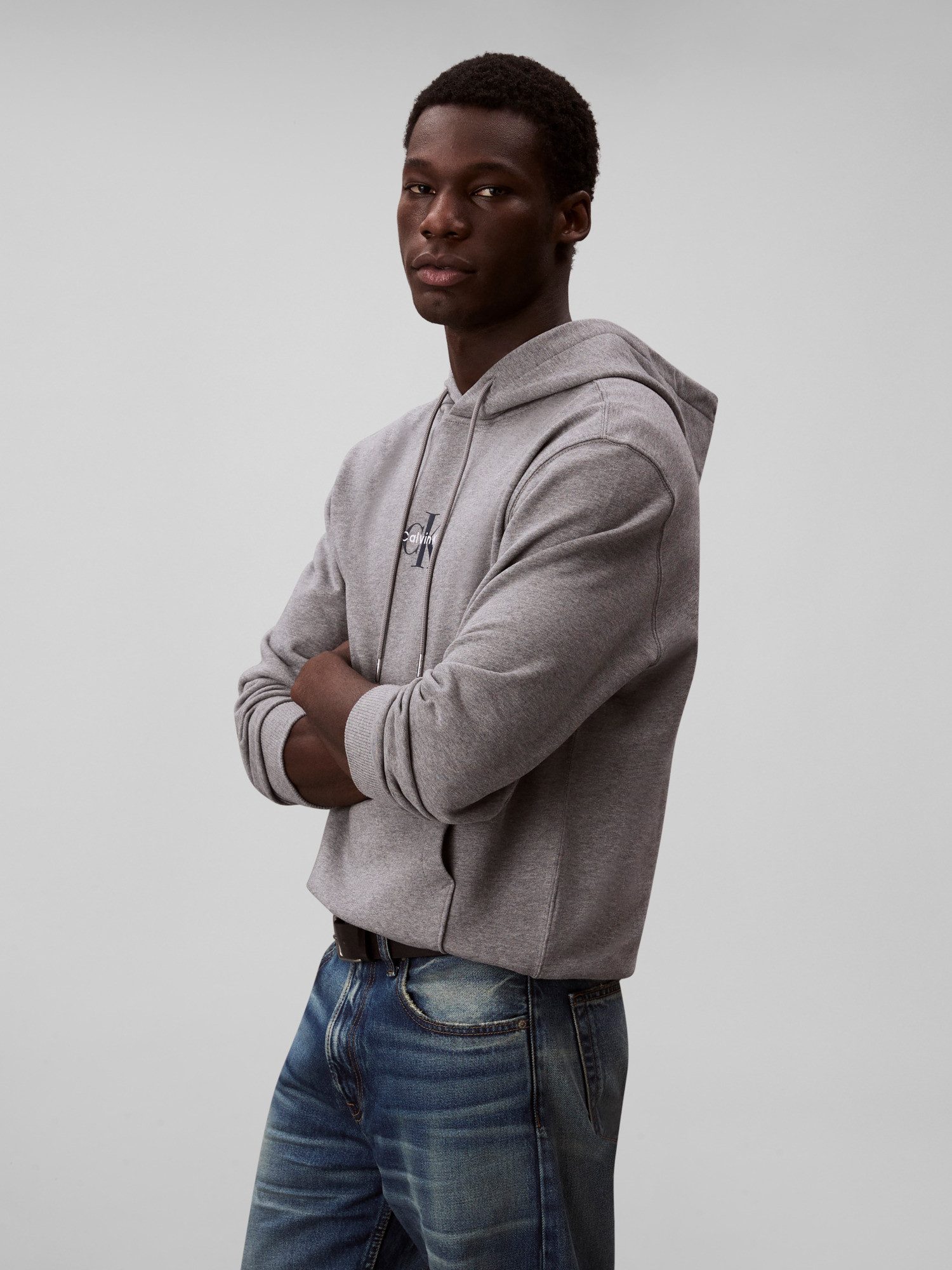 Calvin Klein Sweatshirt LS EU 350TERRY MICRO MONOLOGO HO