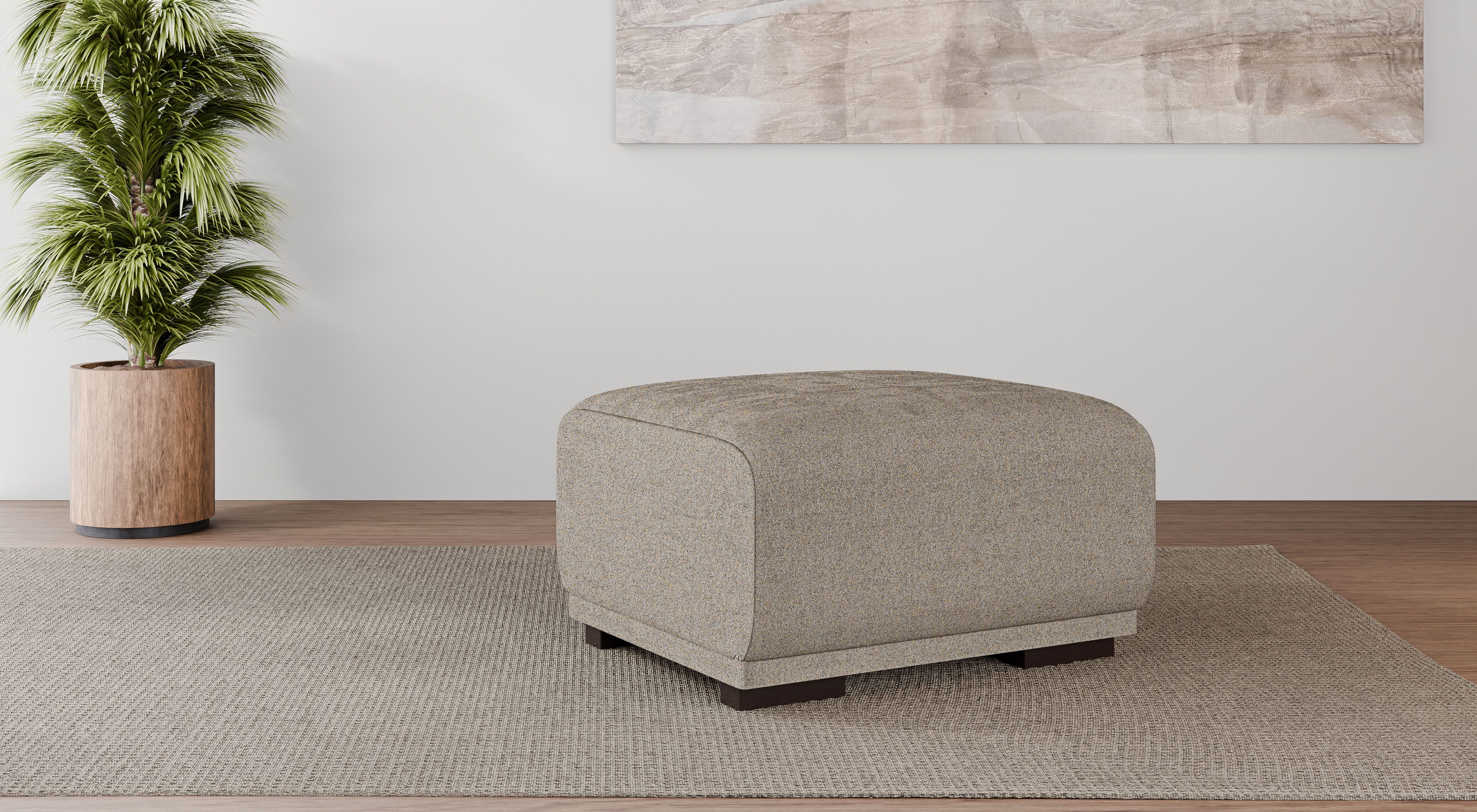 Home affaire Hocker BORNHOLM, kleine poef passend bij de serie, afmetingen B/D/H: 61/72/46 cm hockers bruin