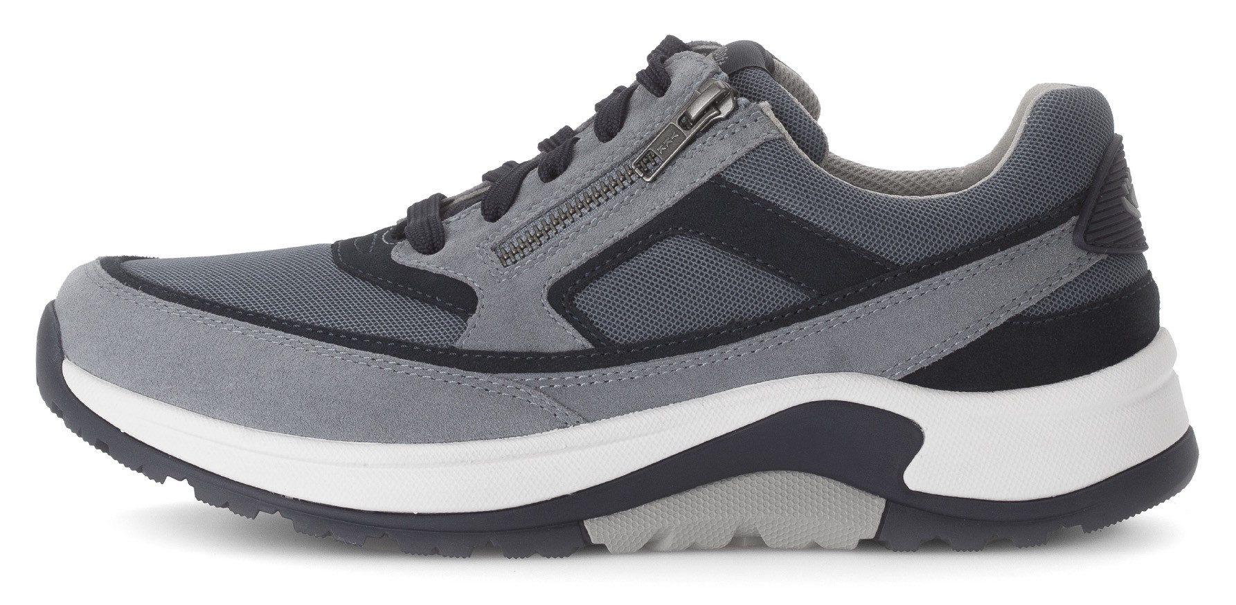 Gabor Rollingsoft Sneakers met sleehak , veterschoen, lage schoen, vrijetijdsschoen, buitenrits, g-breedte