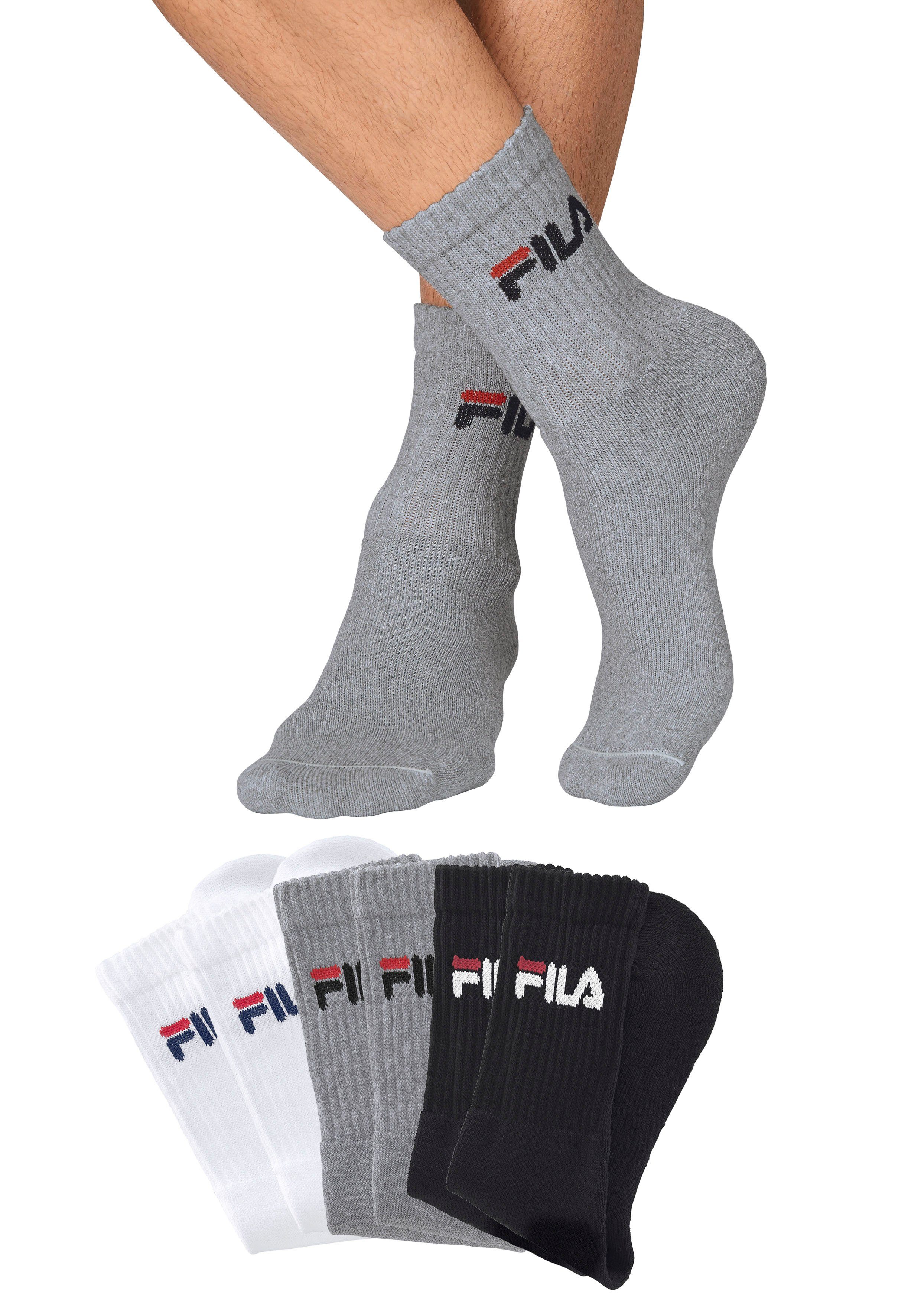 Fila Tennissokken (6 paar, Set van 6) unisex sportsokken maat 39-42 grijs