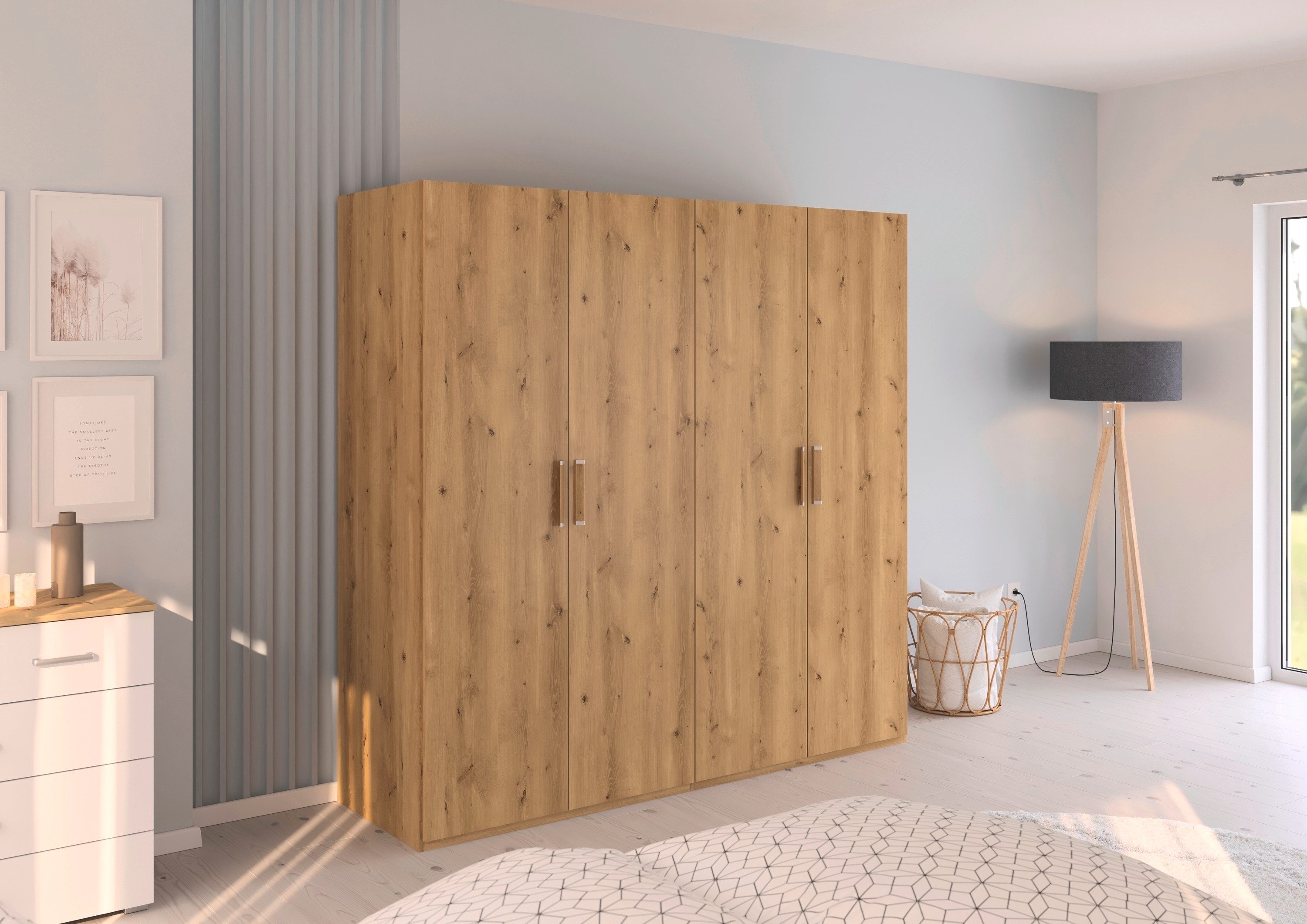 rauch Draaideurkast Kledingkast Kast Garderobe Slaapkamerkast EVELYN in elegante stijl, veel opbergruimte 4 breedtes en 2 hoogtes made in germany