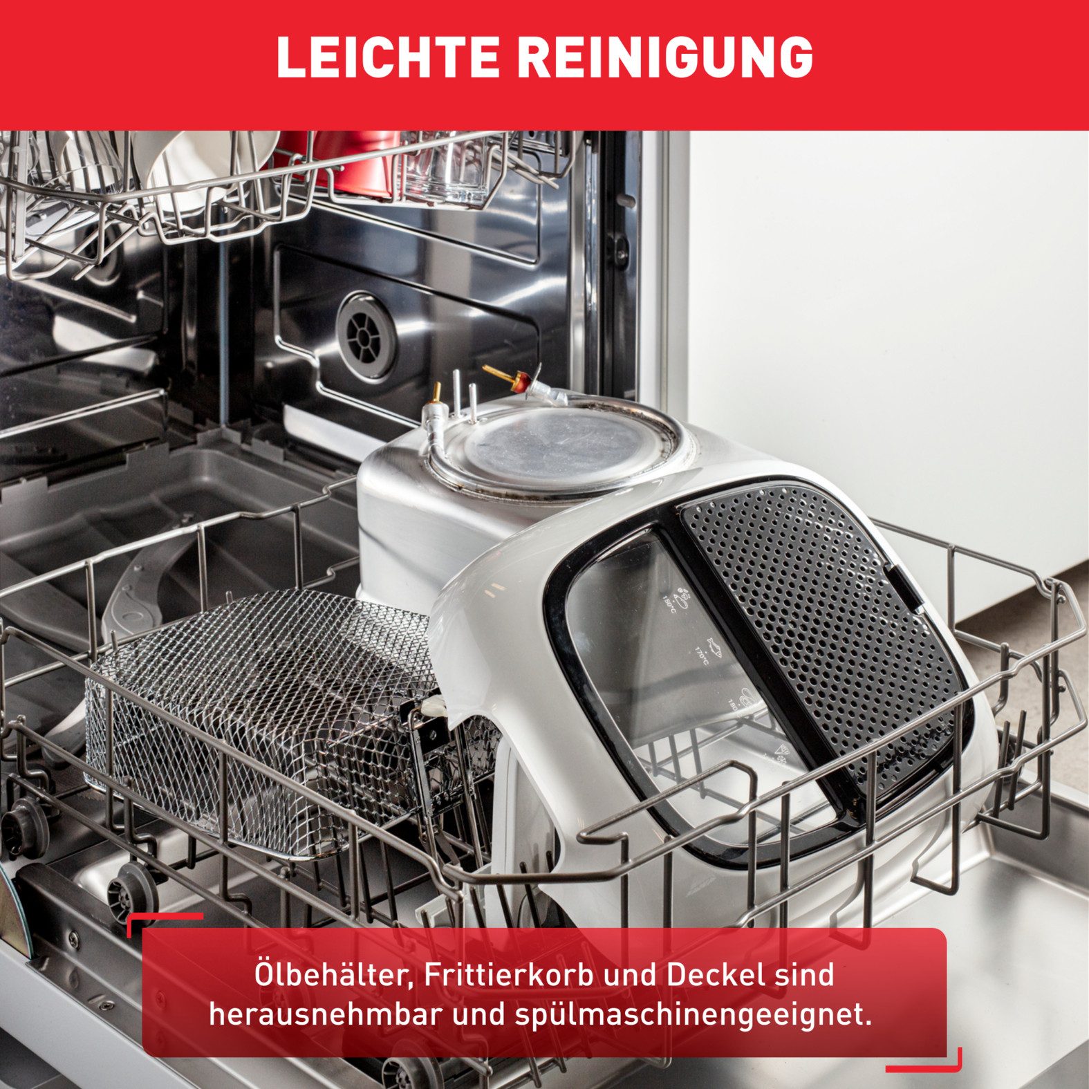 Tefal Friteuse Super Uno Timer, capaciteit: 2,2 L, eenvoudige reiniging, geurfilter, FR3140