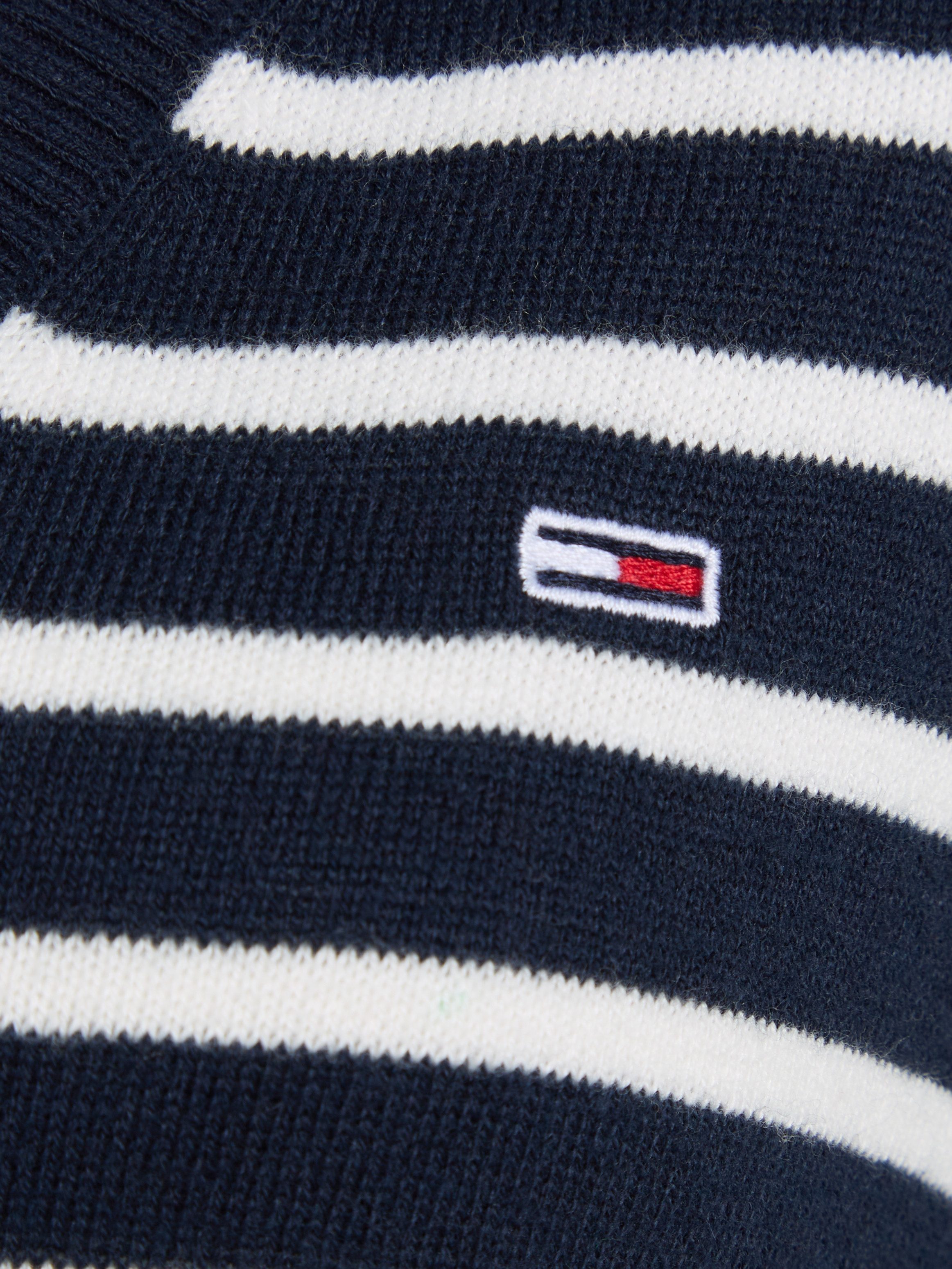 Tommy Jeans Curve Trui met V-hals TJW ESSENTIAL VNECK SWEATER EXT in grote maten, v-hals, met viscose