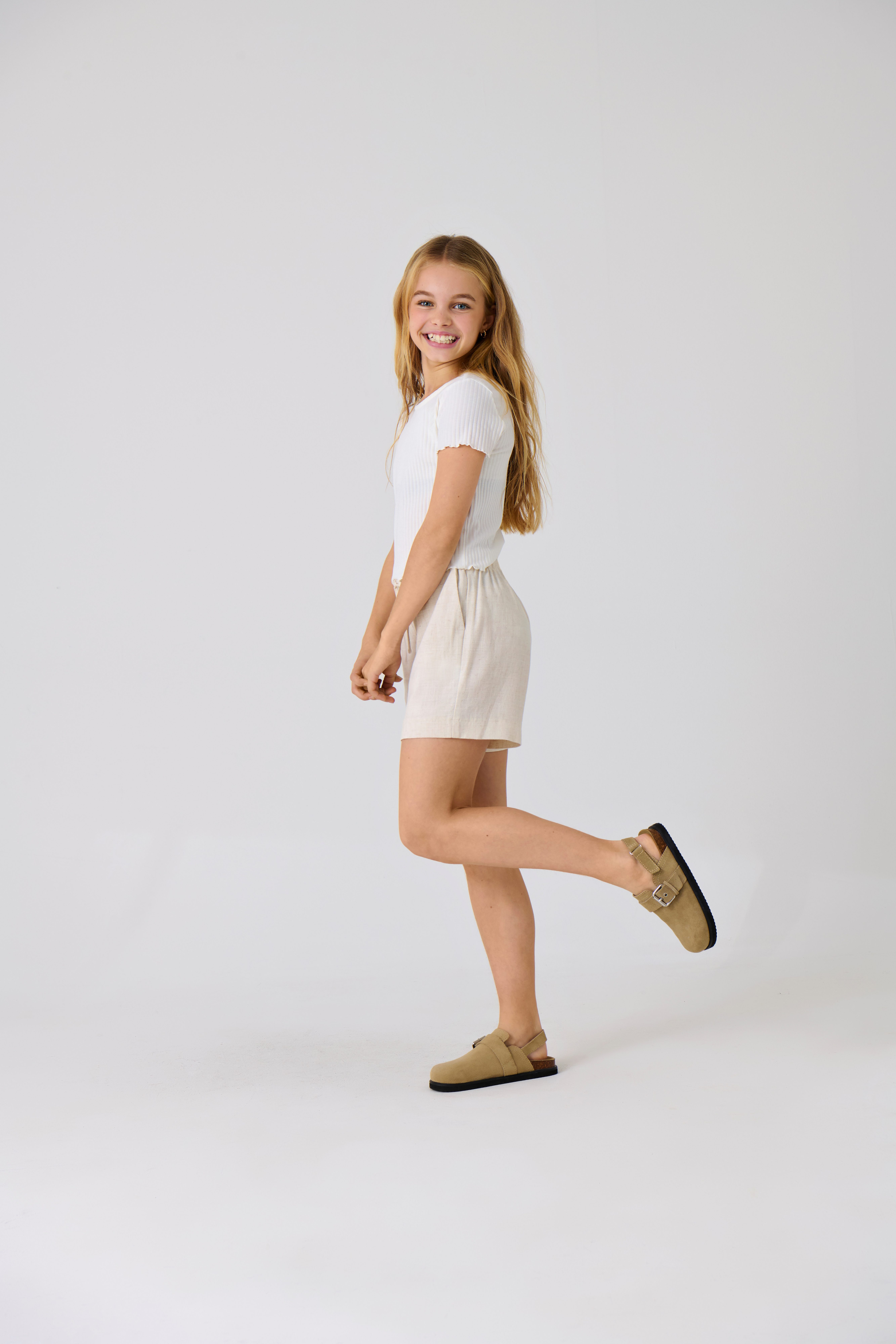 KIDS ONLY Short KOGSIESTA PULL-UP LINEN BLEND SHORTS PNT