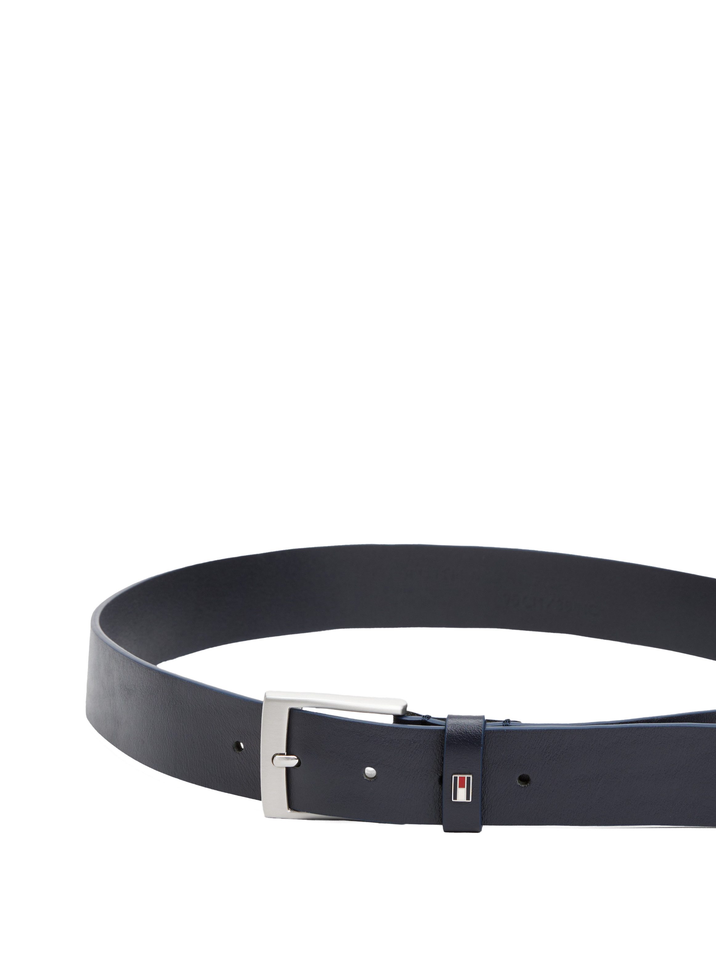 Tommy Hilfiger Leren riem ADAN 3.5 EXT Metalen logopatch, eenvoudige doornsluiting