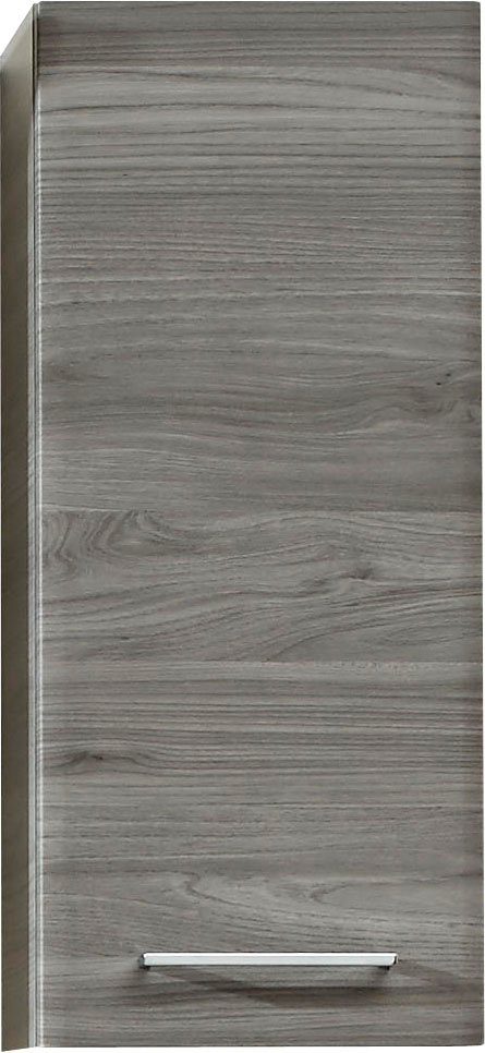 Saphir Hangend kastje Quickset 916 wand-badkamerkast 30 cm breed met 1 deur, 2 planken opbergkasten grijs