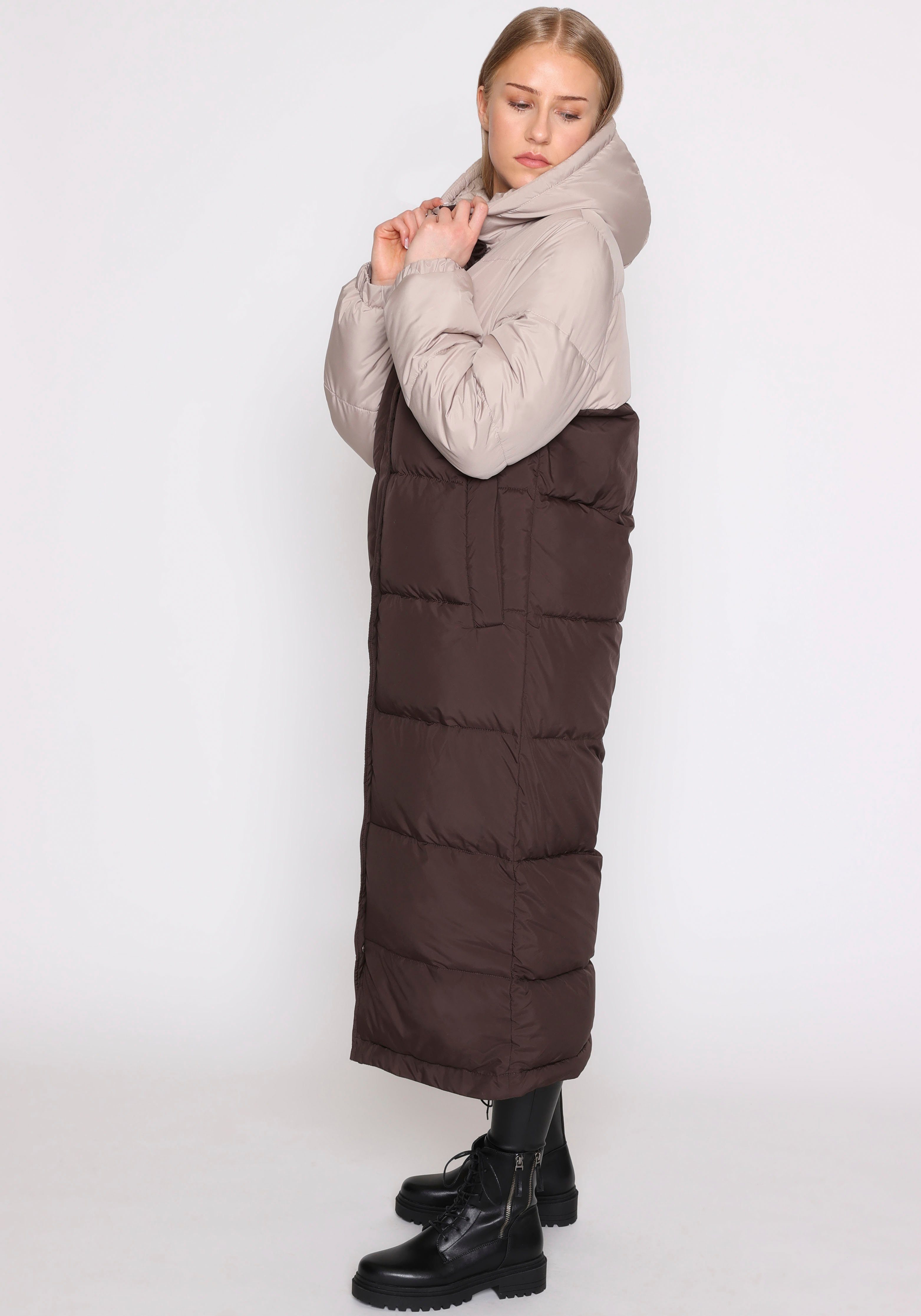 HaILYS Gewatteerde jas LS P JK Lo44va in colourblocking-stijl
