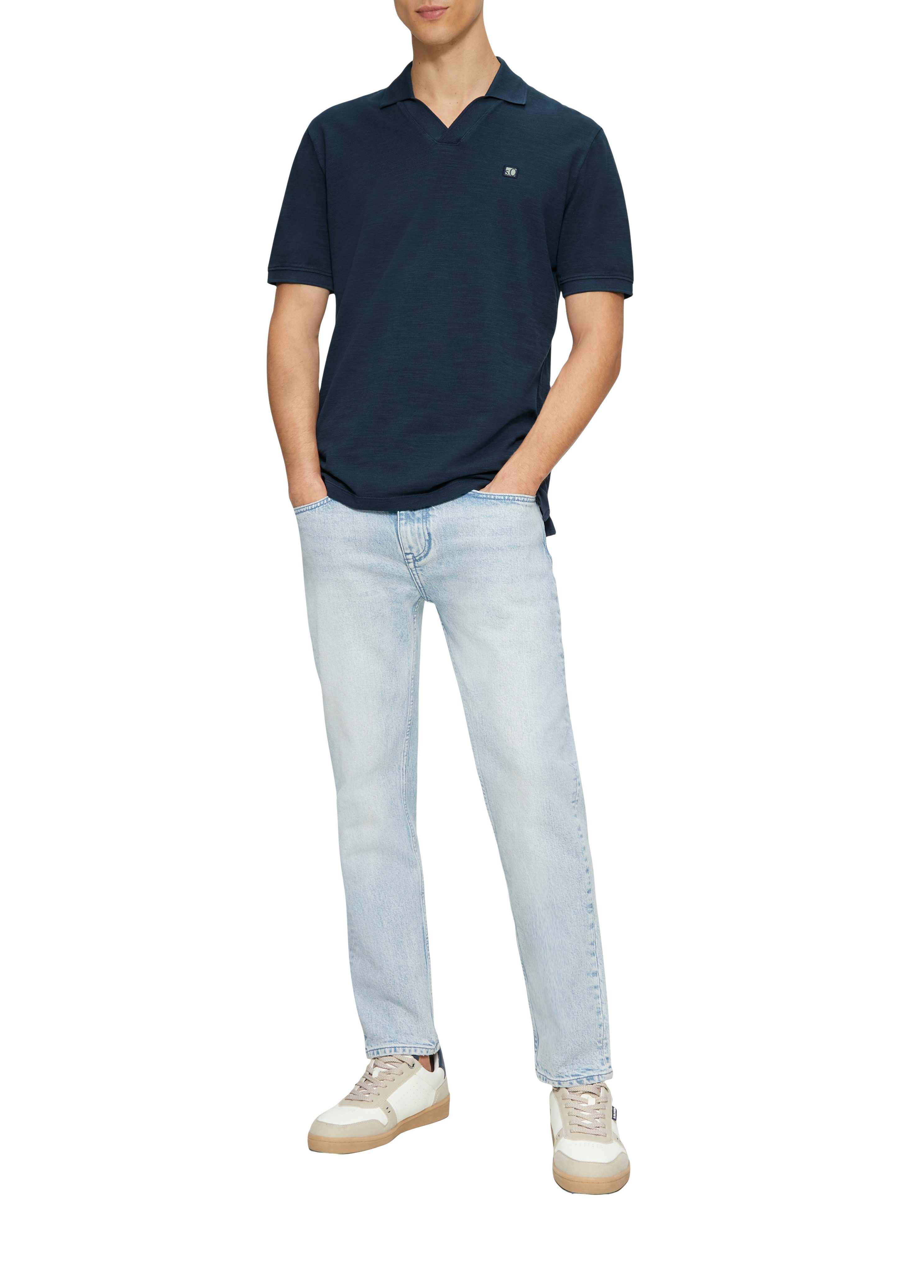 s.Oliver Poloshirt met geborduurd logo