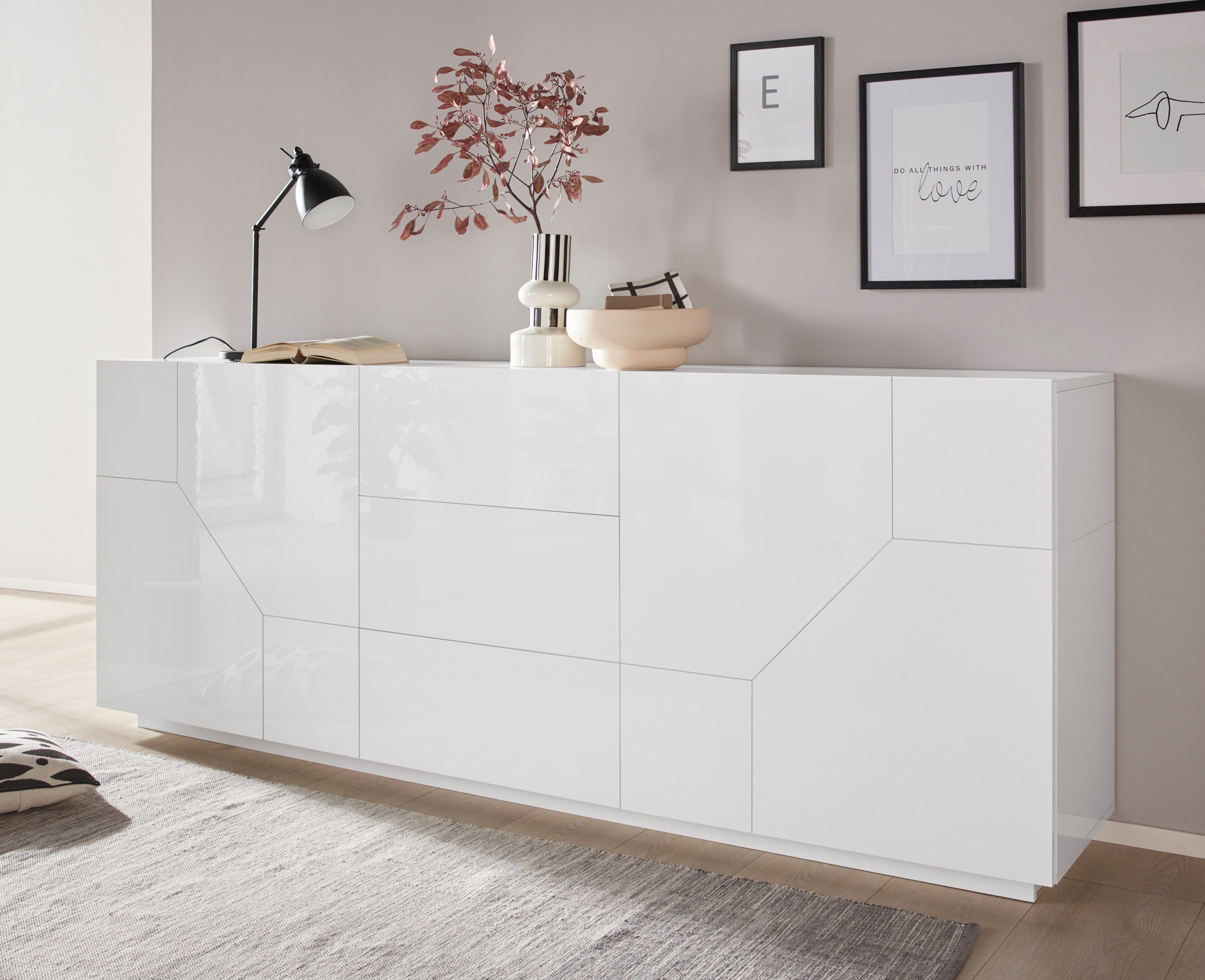 INOSIGN Dressoir ALIEN commode, kast, dressoir met 4 deuren en 3 lades