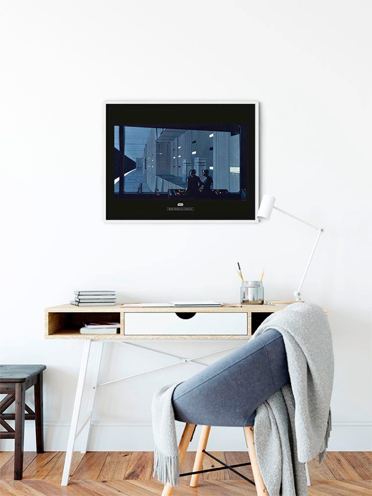 Komar Wanddecoratie Star Wars Classic RMQ Death star control Wanddecoratie voor de kinderkamer - zonder lijst (1 stuk)