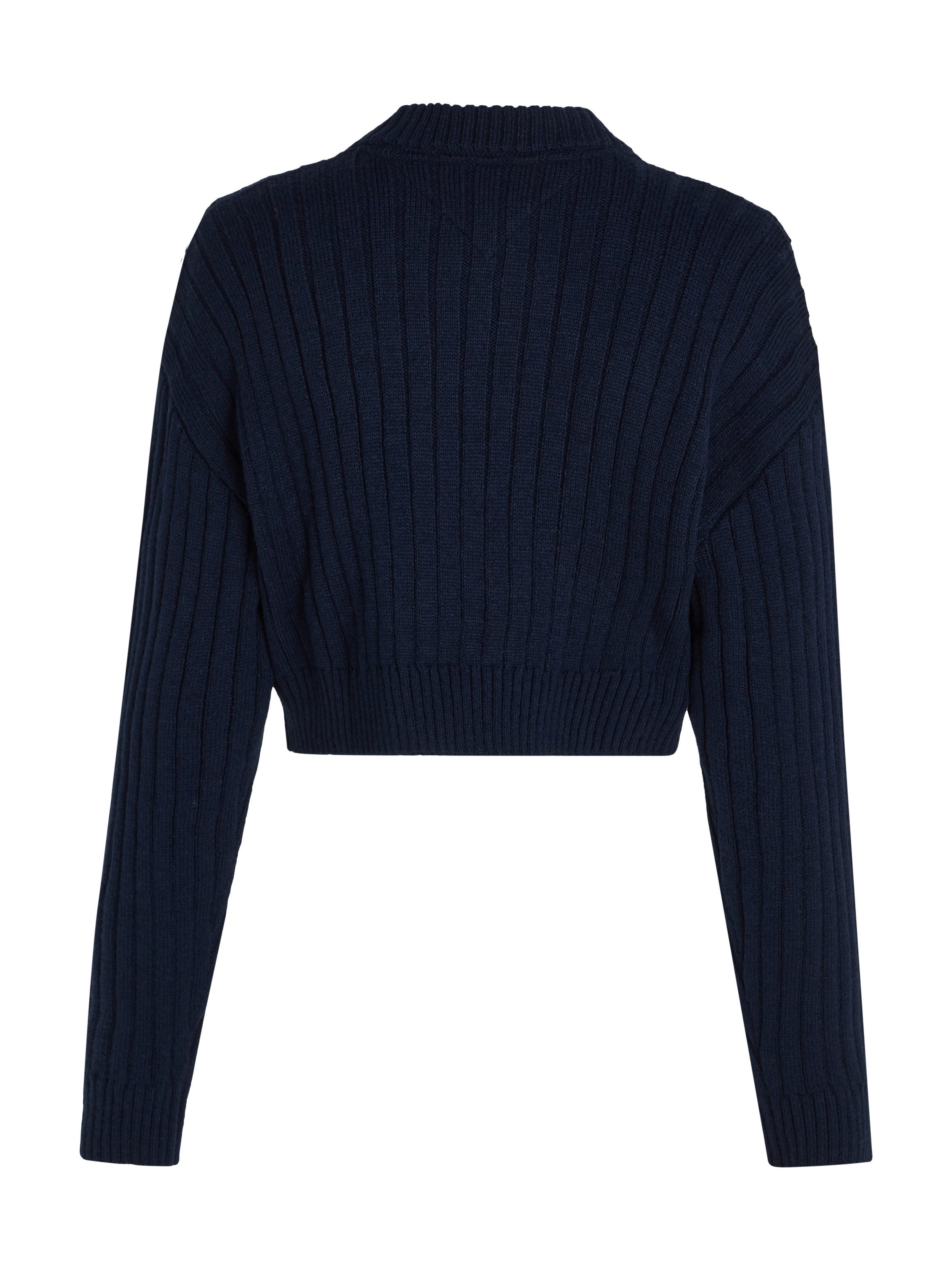 TOMMY JEANS Gebreide trui TJW VNCK CENTER FLAG SWEATER EXT