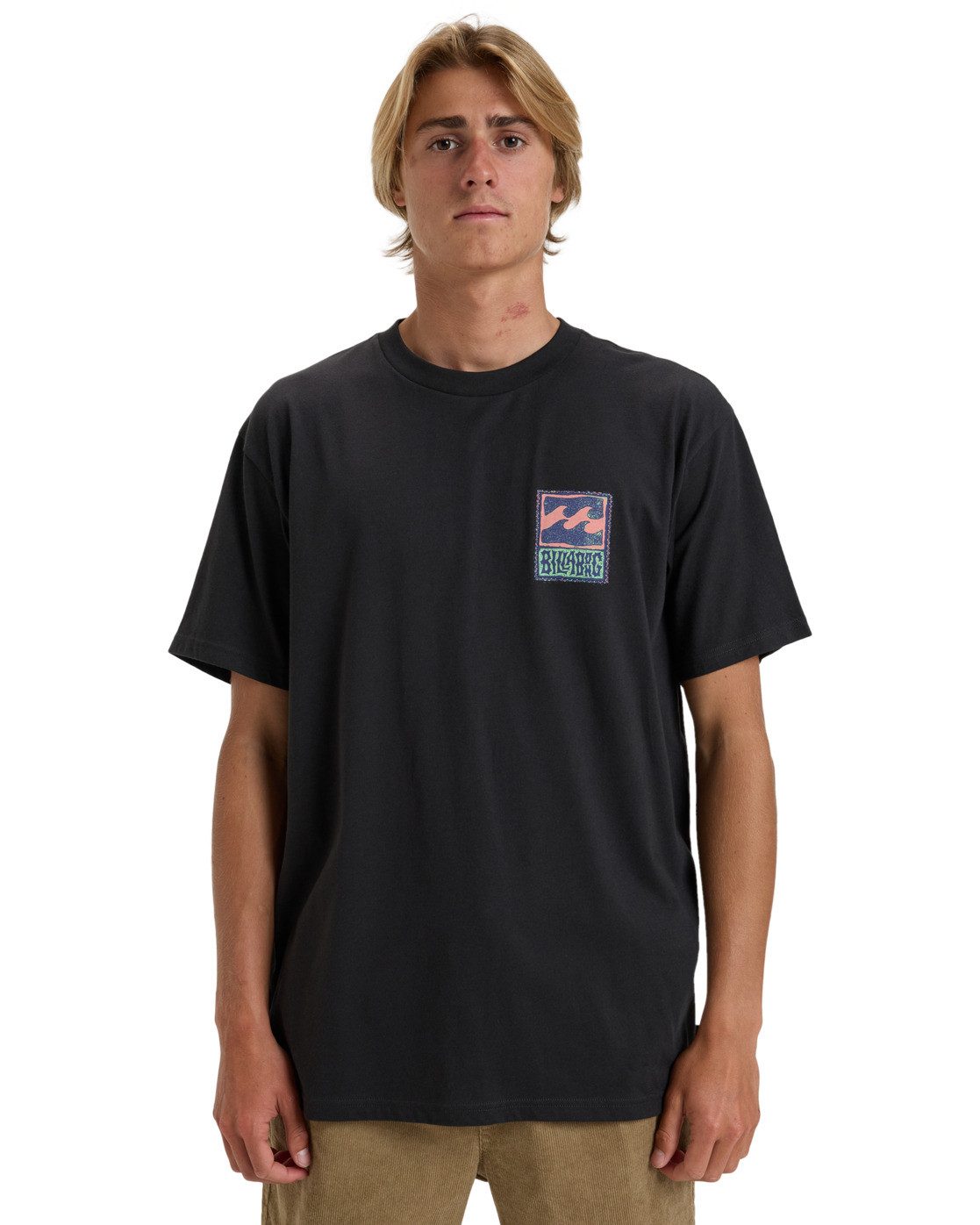 Billabong T-shirt Stamp heren t-shirts maat L zwart