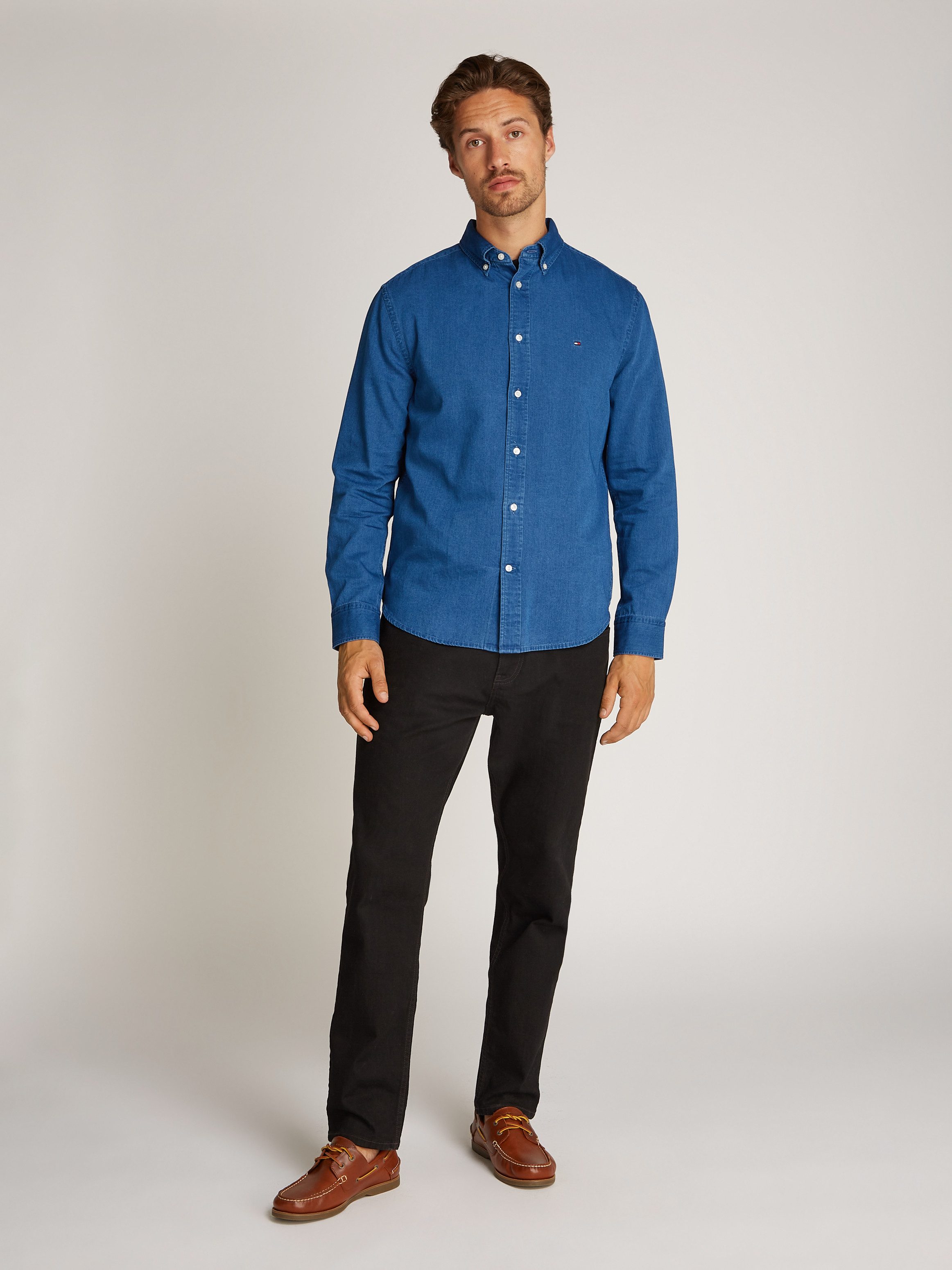Tommy Hilfiger Jeans overhemd CHAMBRAY RF SHIRT