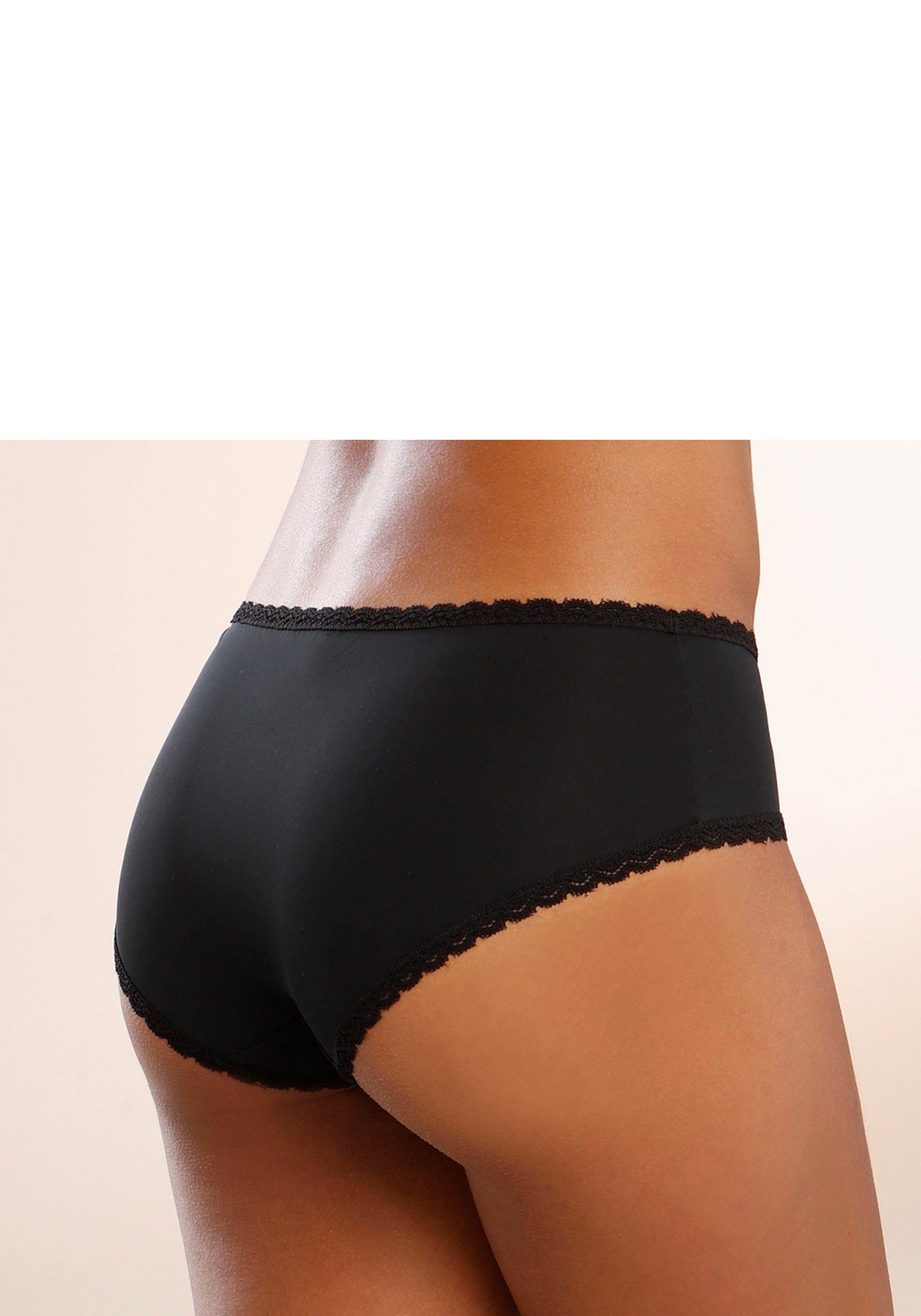s.Oliver RED LABEL Beachwear Hipster Camille met fijne kanten rand