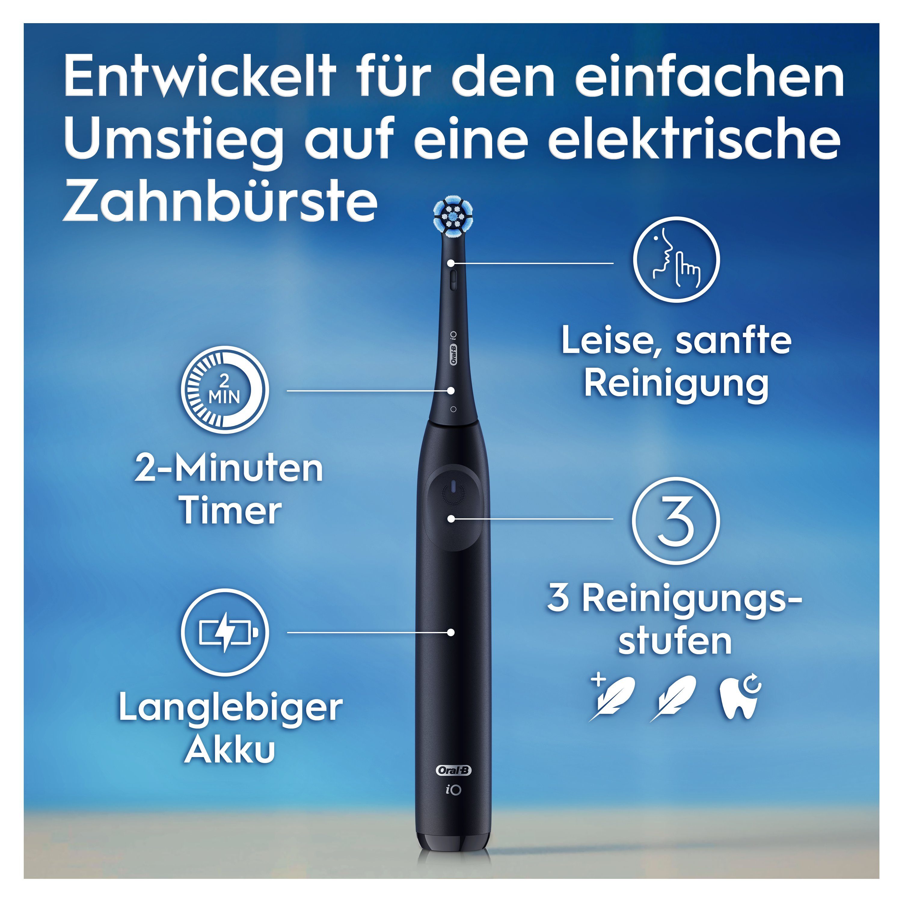Oral B Elektrische tandenborstel IO Series 2 voor de zachte reiniging, reisetui