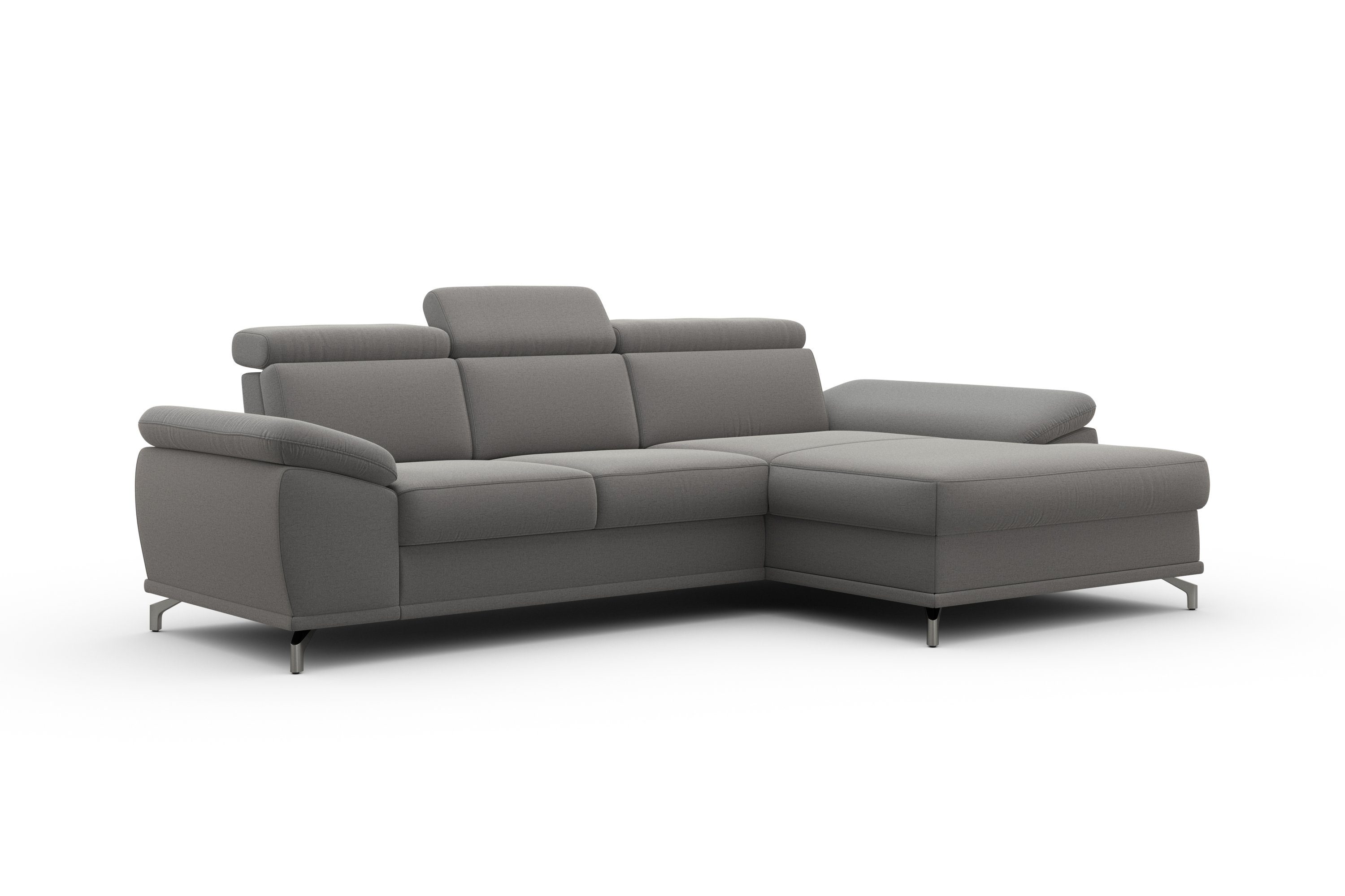 sit&more Hoekbank Cabrio L-vorm, met zitdiepteverstelling, arm- en hoofdsteunverstelling