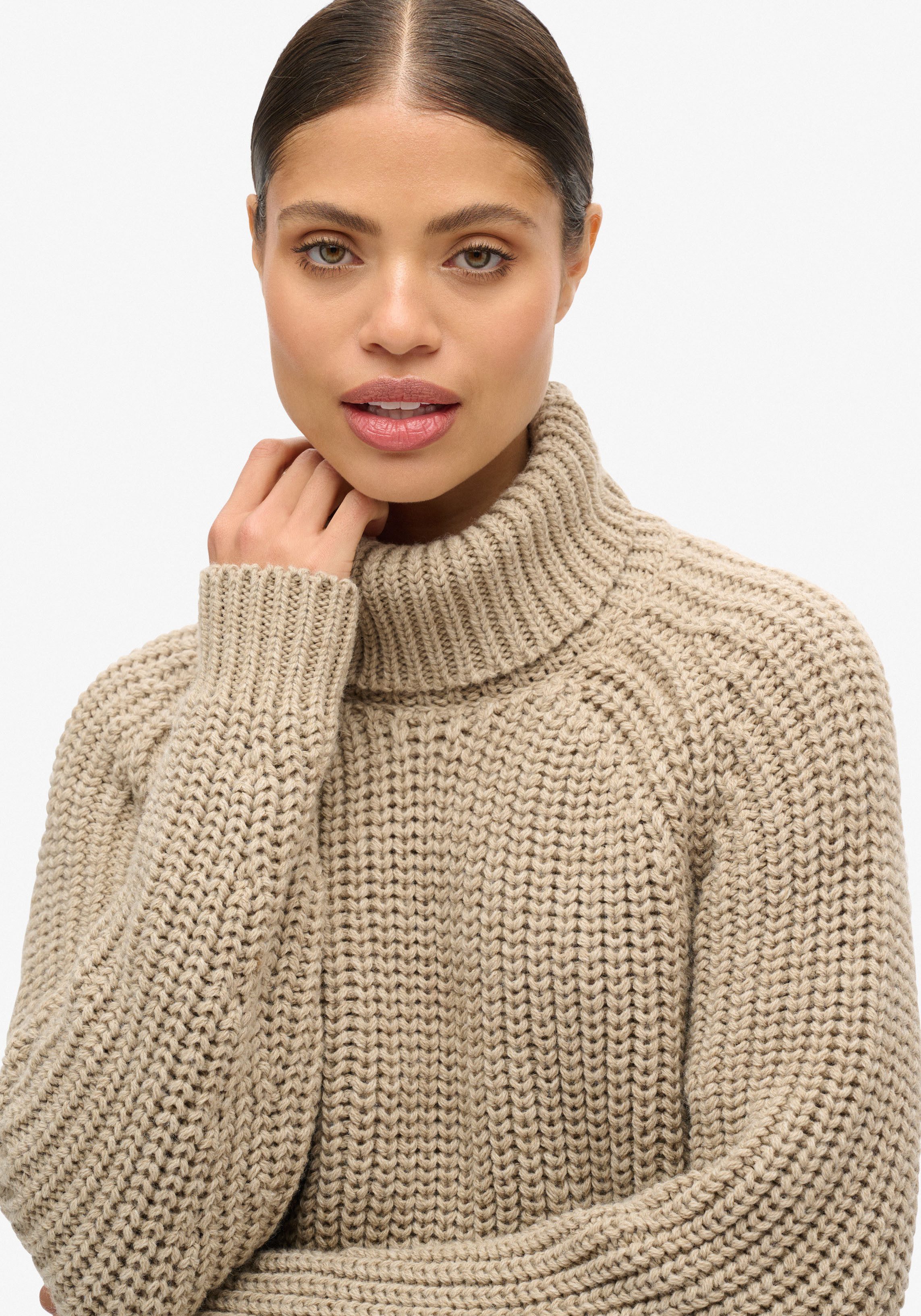 Superdry Gebreide trui Slouchy Stitch Roll Neck Knit