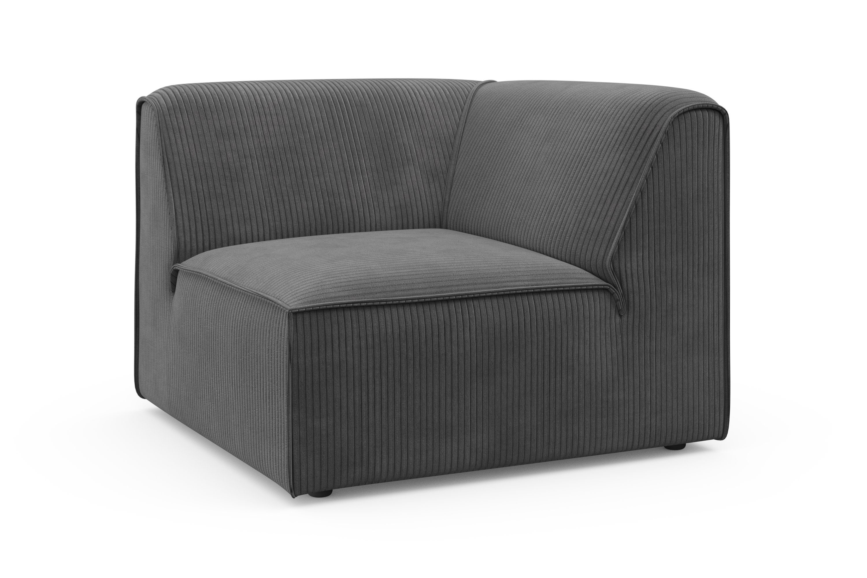 RAUM.ID Bank-hoekelement Merid, sofa-element, afmetingen B/D/H: 97/97/46 cm als module of apart te gebruiken, voor individuele samenstelling