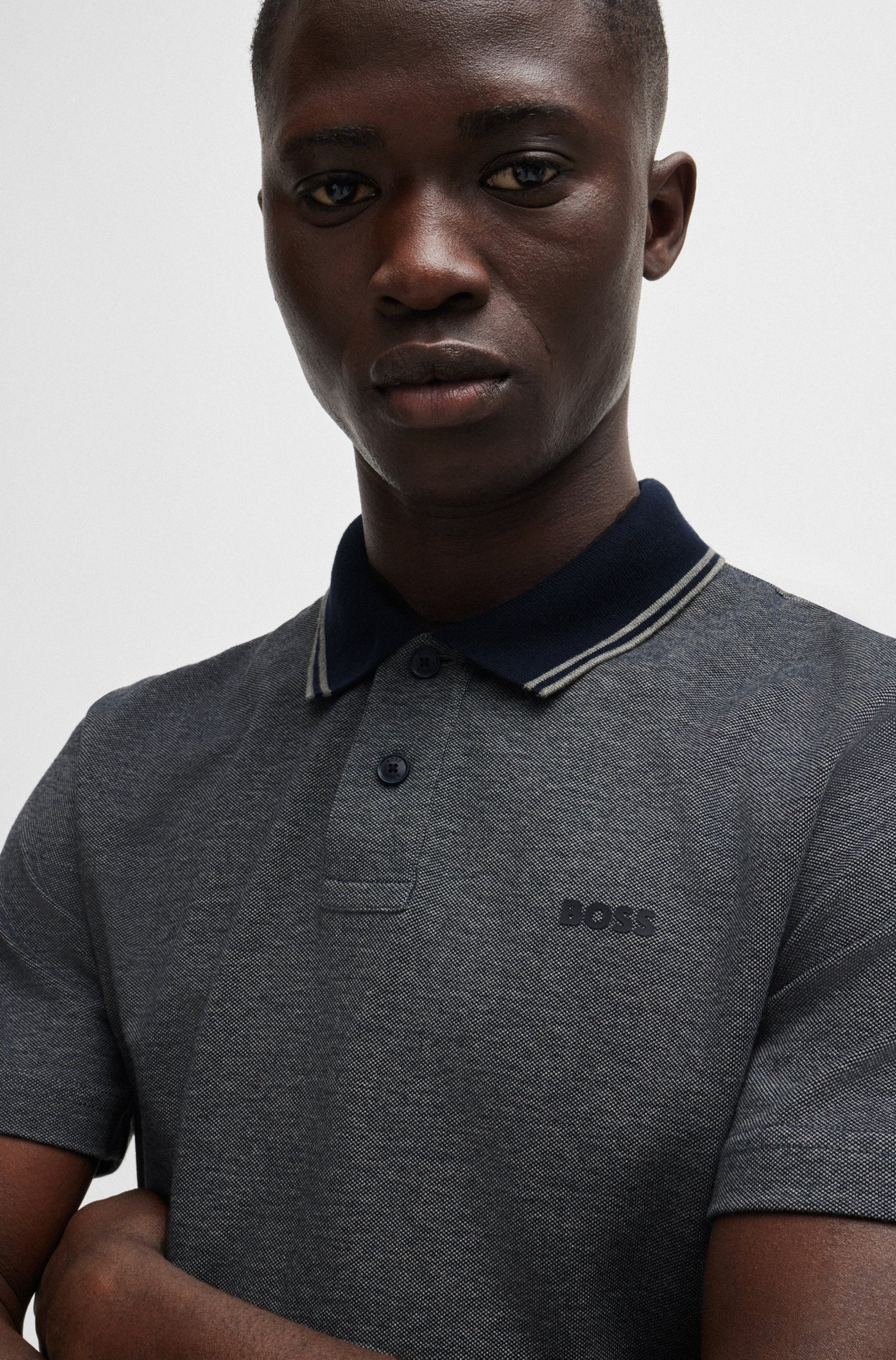 Boss Orange Poloshirt PeoxfordNew met een polokraag