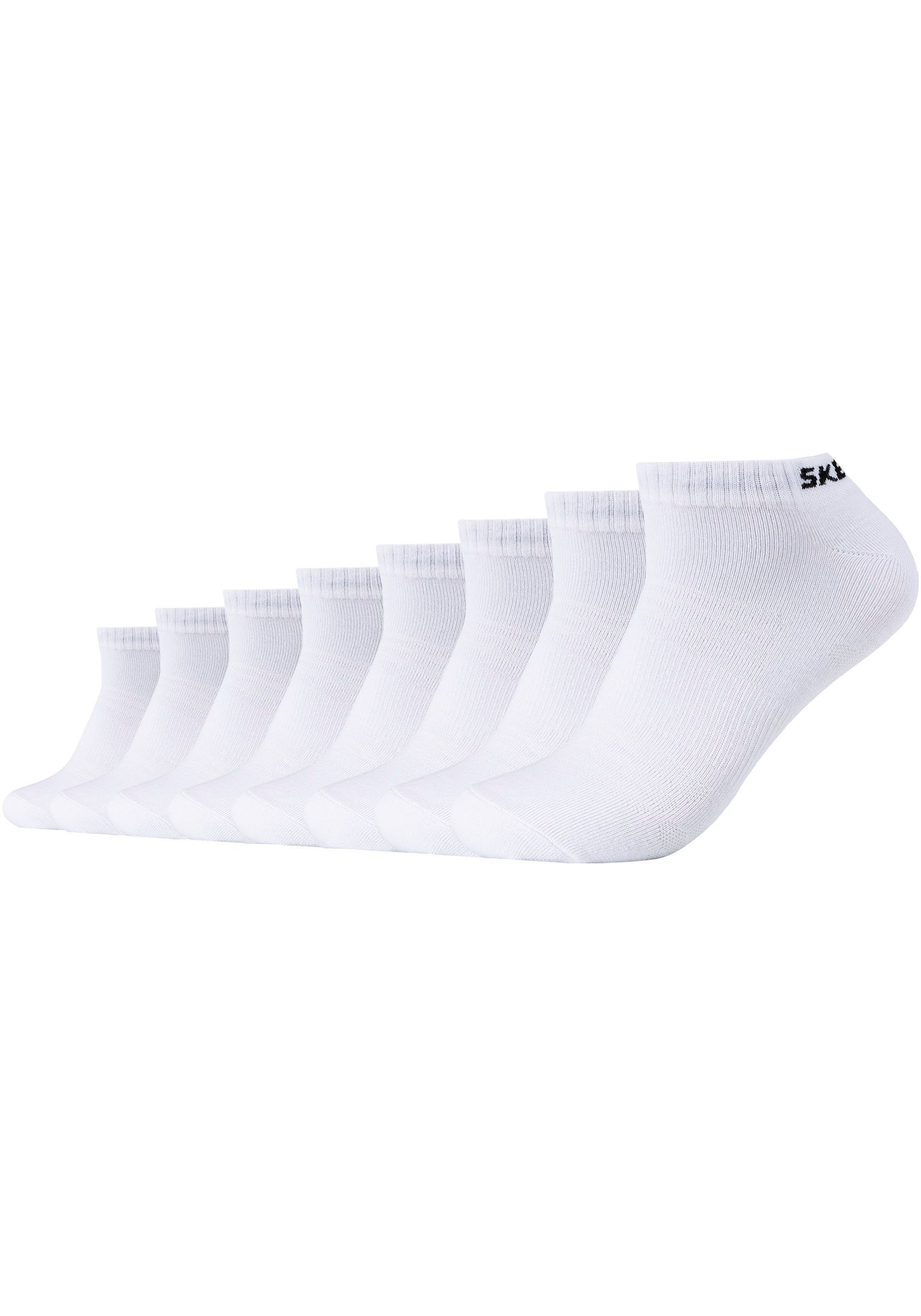Skechers Sneakersokken Mesh ventilation met hoogwaardig verwerkt garen (Set van 8) unisex sokken maat 47 (49) wit